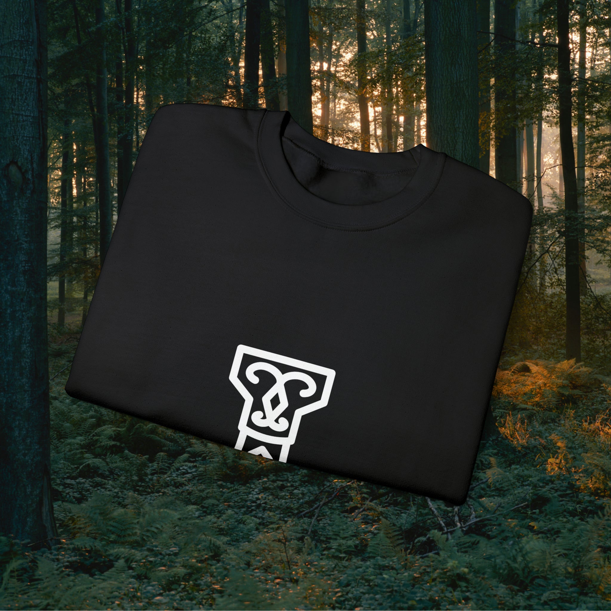 Minimalistic Mjölnir Crewneck Unisex Sweatshirt Sweatshirt Printify