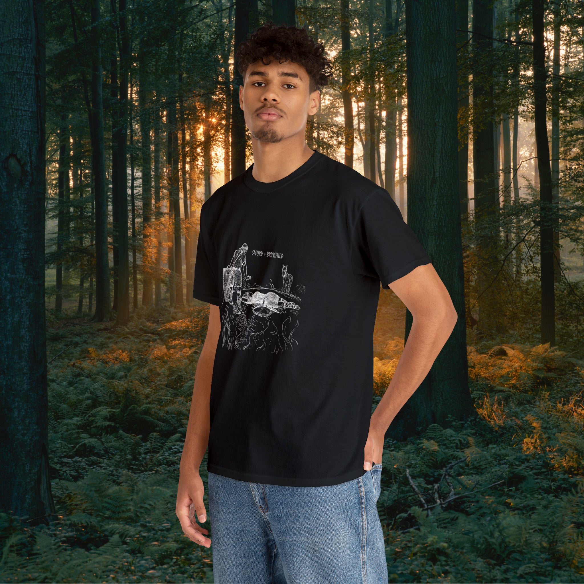 Sigurd + Brynhild Unisex Heavy Cotton Tee T-Shirt Printify