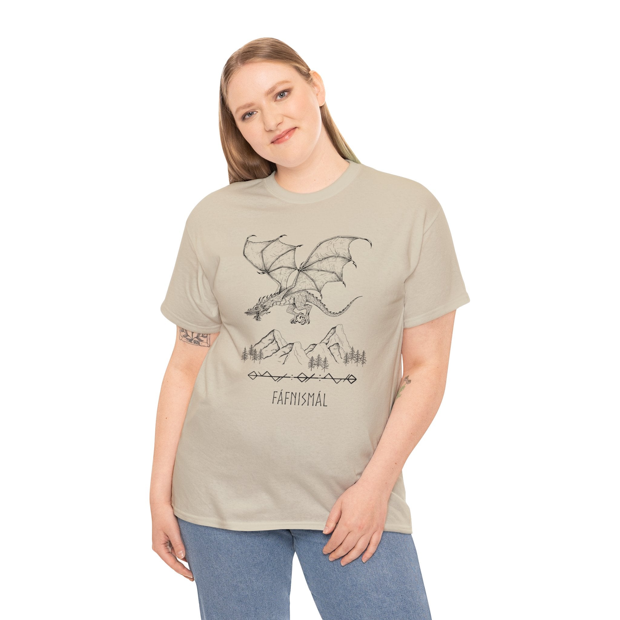Fáfnismál Unisex Heavy Cotton Tee T-Shirt Printify