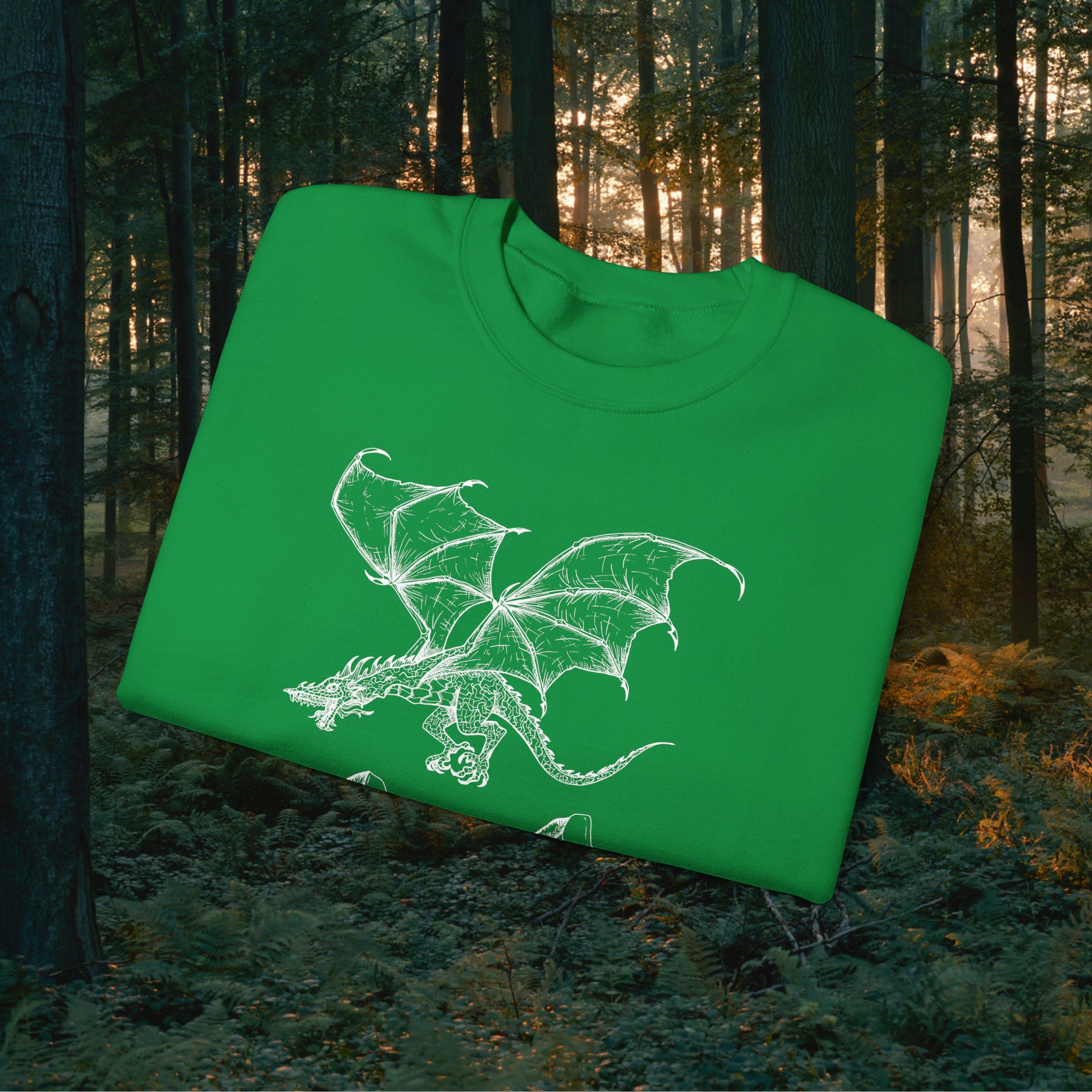 Fáfnismál Crewneck Unisex Sweatshirt Sweatshirt Printify