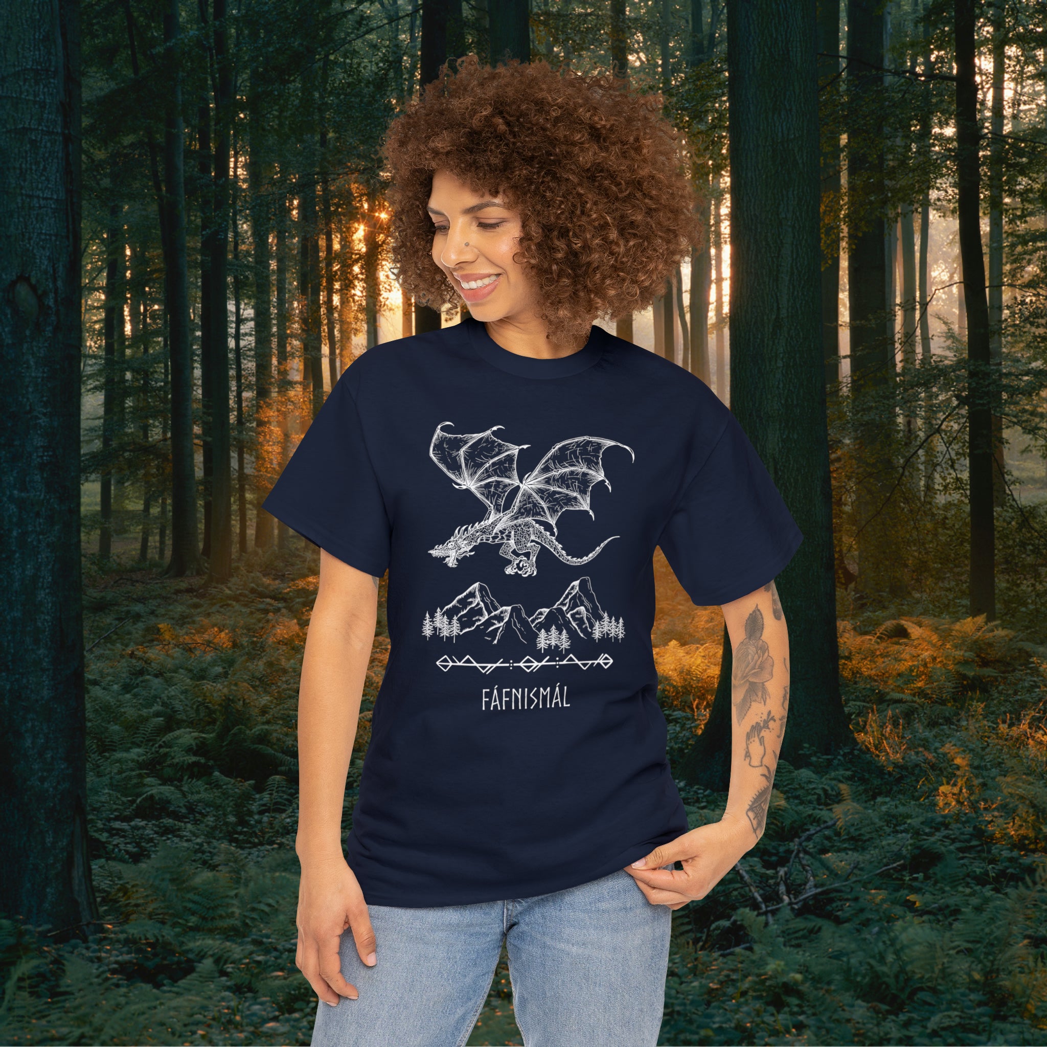 Fáfnismál Unisex Heavy Cotton Tee T-Shirt Printify
