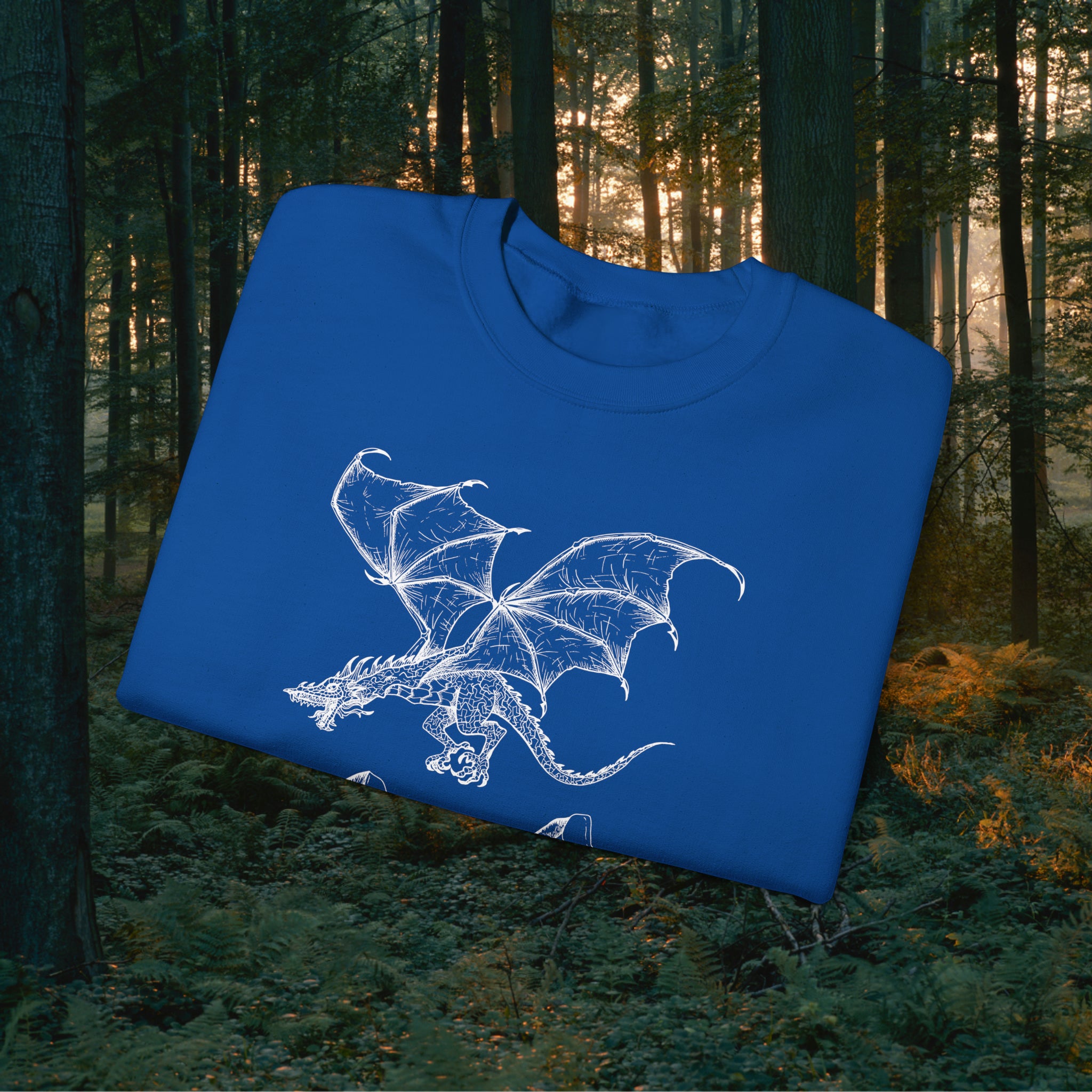 Fáfnismál Crewneck Unisex Sweatshirt Sweatshirt Printify