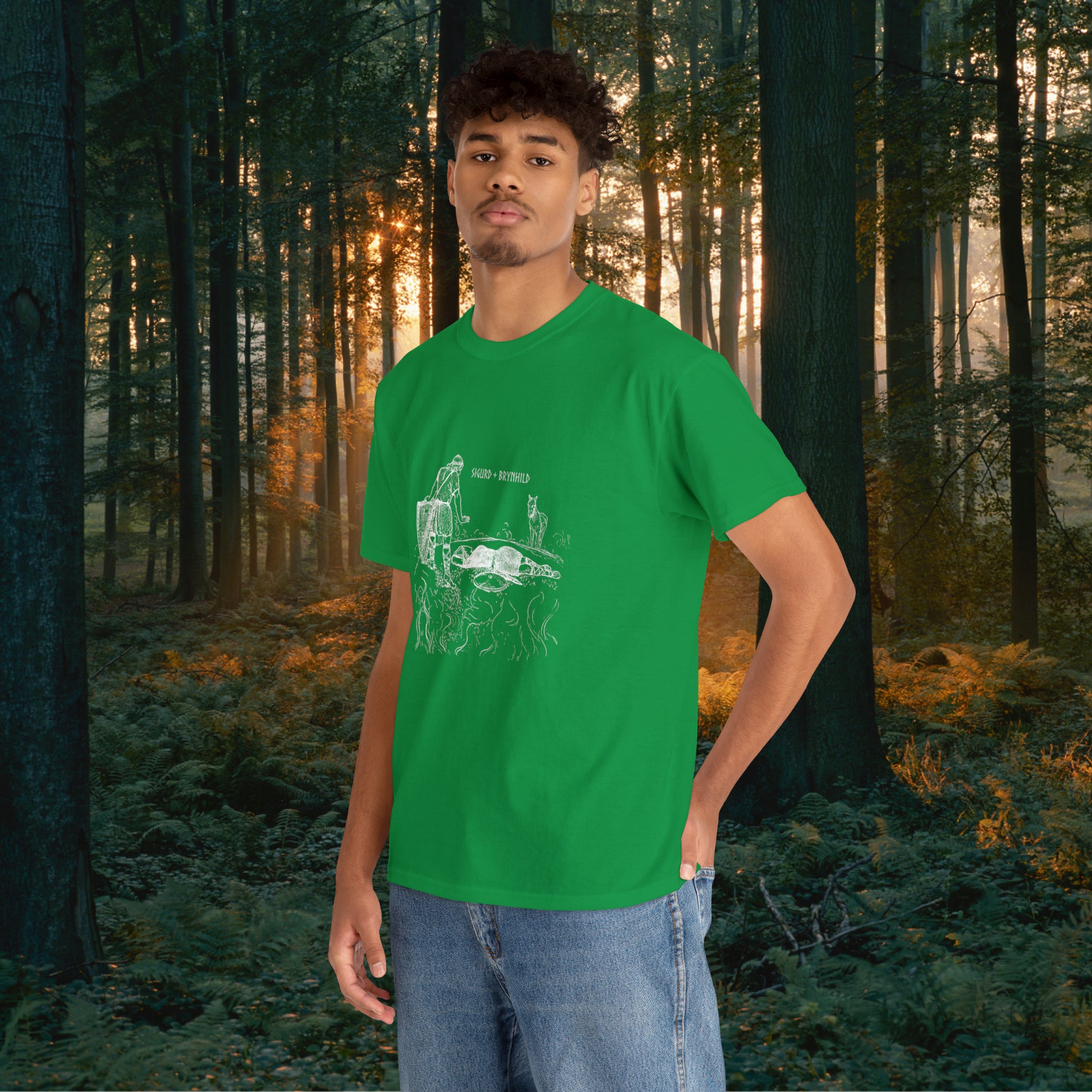 Sigurd + Brynhild Unisex Heavy Cotton Tee T-Shirt Printify