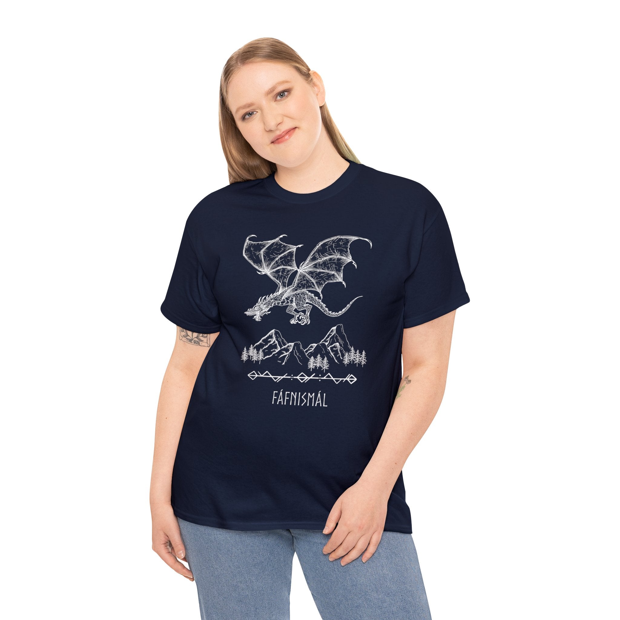 Fáfnismál Unisex Heavy Cotton Tee T-Shirt Printify