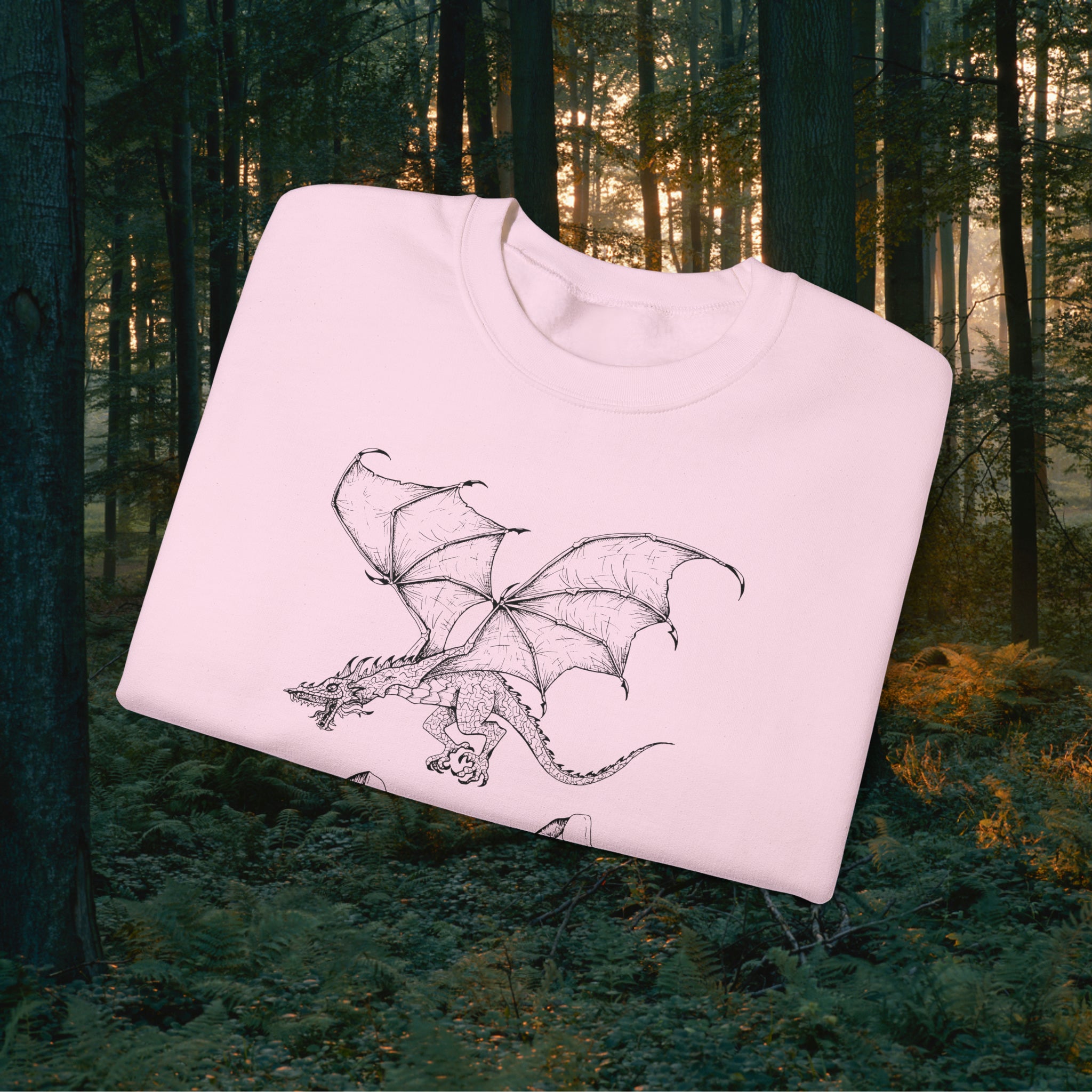 Fáfnismál Crewneck Unisex Sweatshirt Sweatshirt Printify