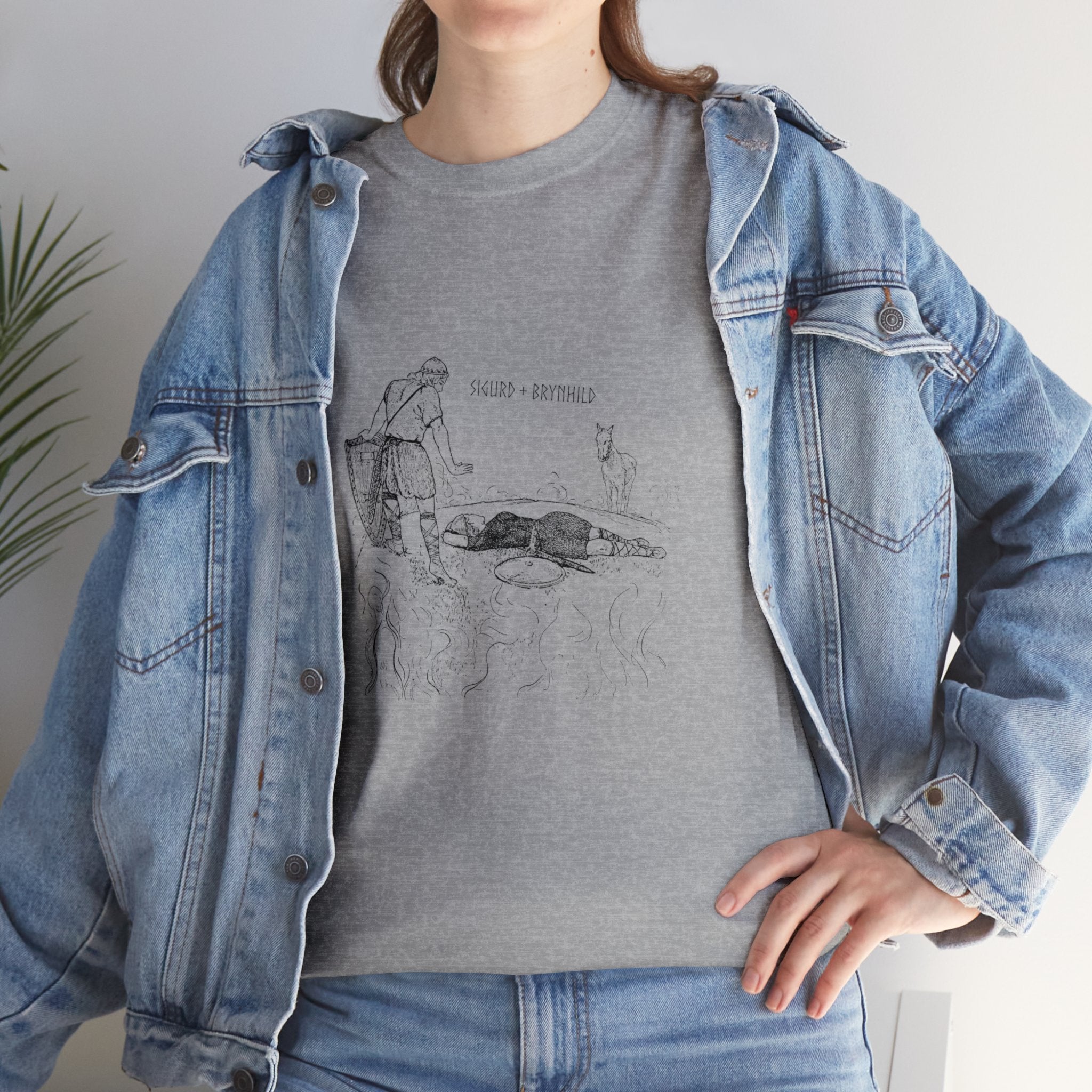 Sigurd + Brynhild Unisex Heavy Cotton Tee T-Shirt Printify