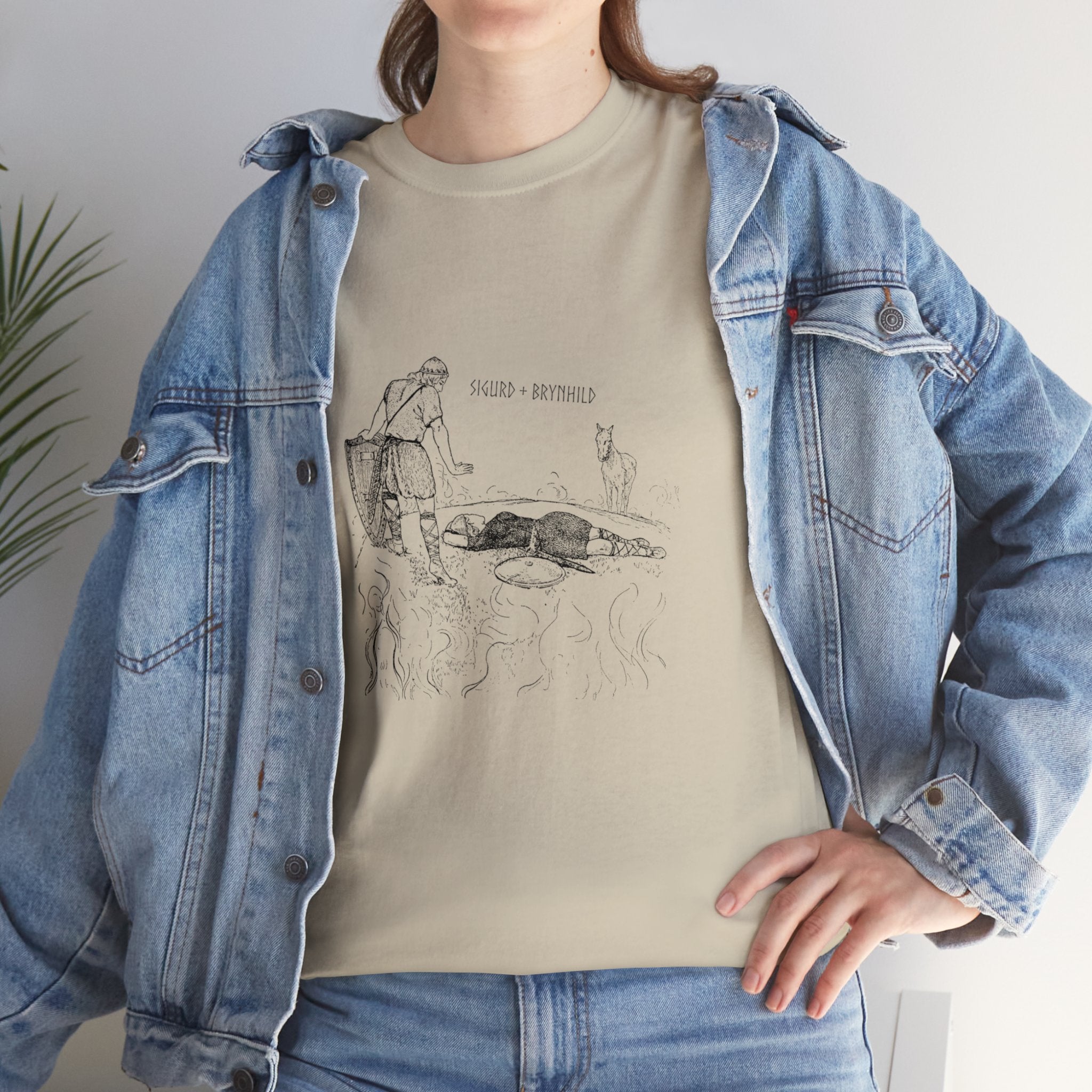 Sigurd + Brynhild Unisex Heavy Cotton Tee T-Shirt Printify