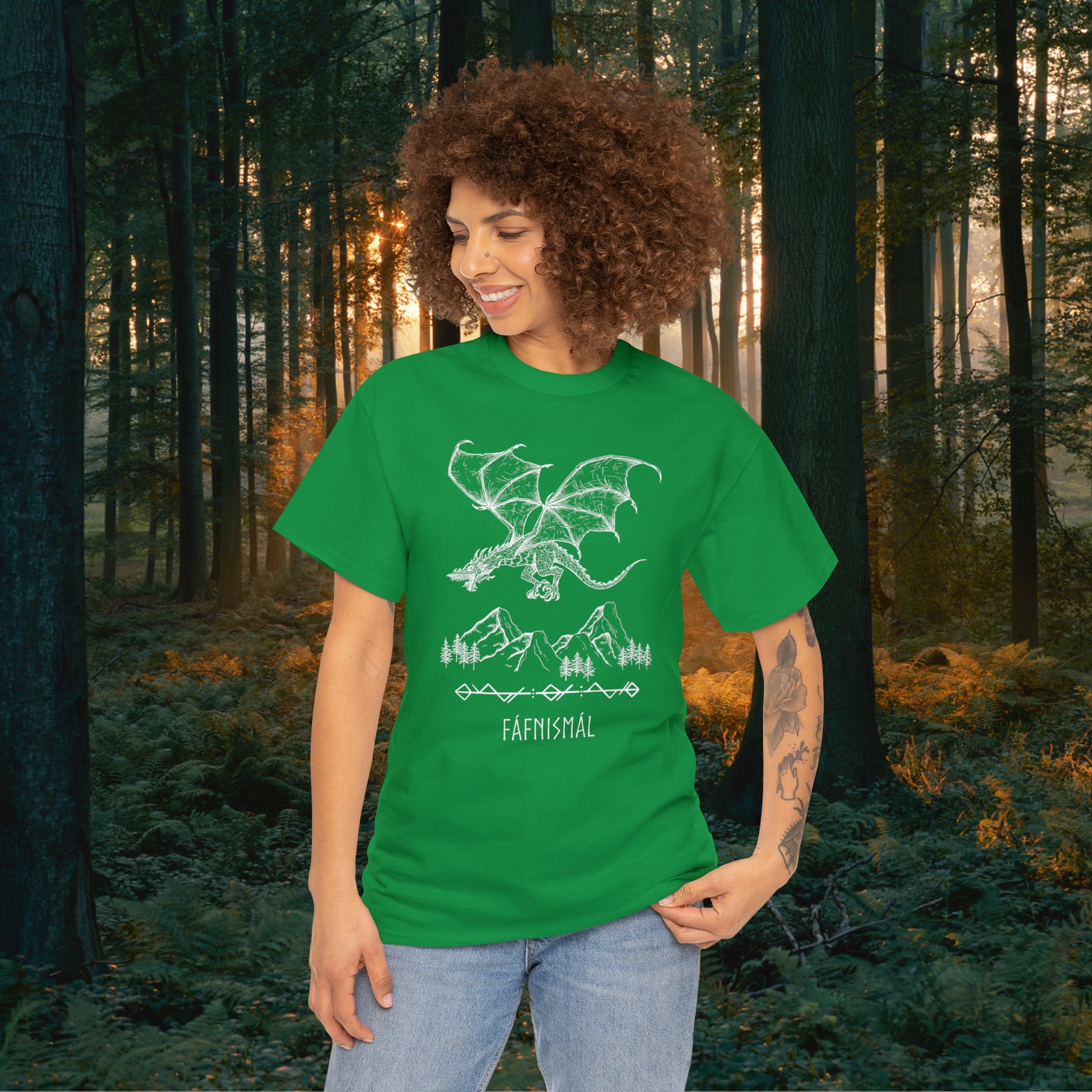 Fáfnismál Unisex Heavy Cotton Tee T-Shirt Printify