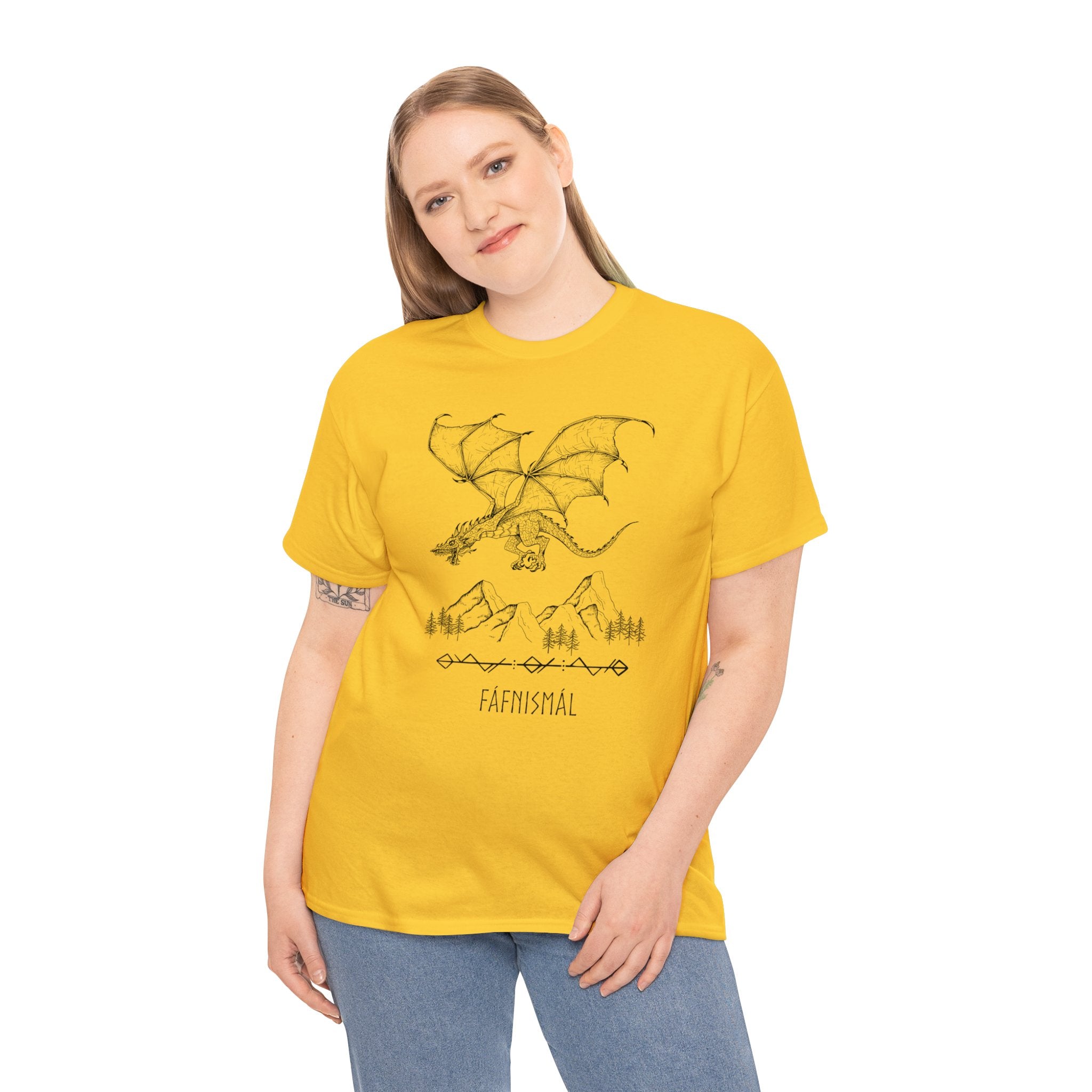 Fáfnismál Unisex Heavy Cotton Tee T-Shirt Printify