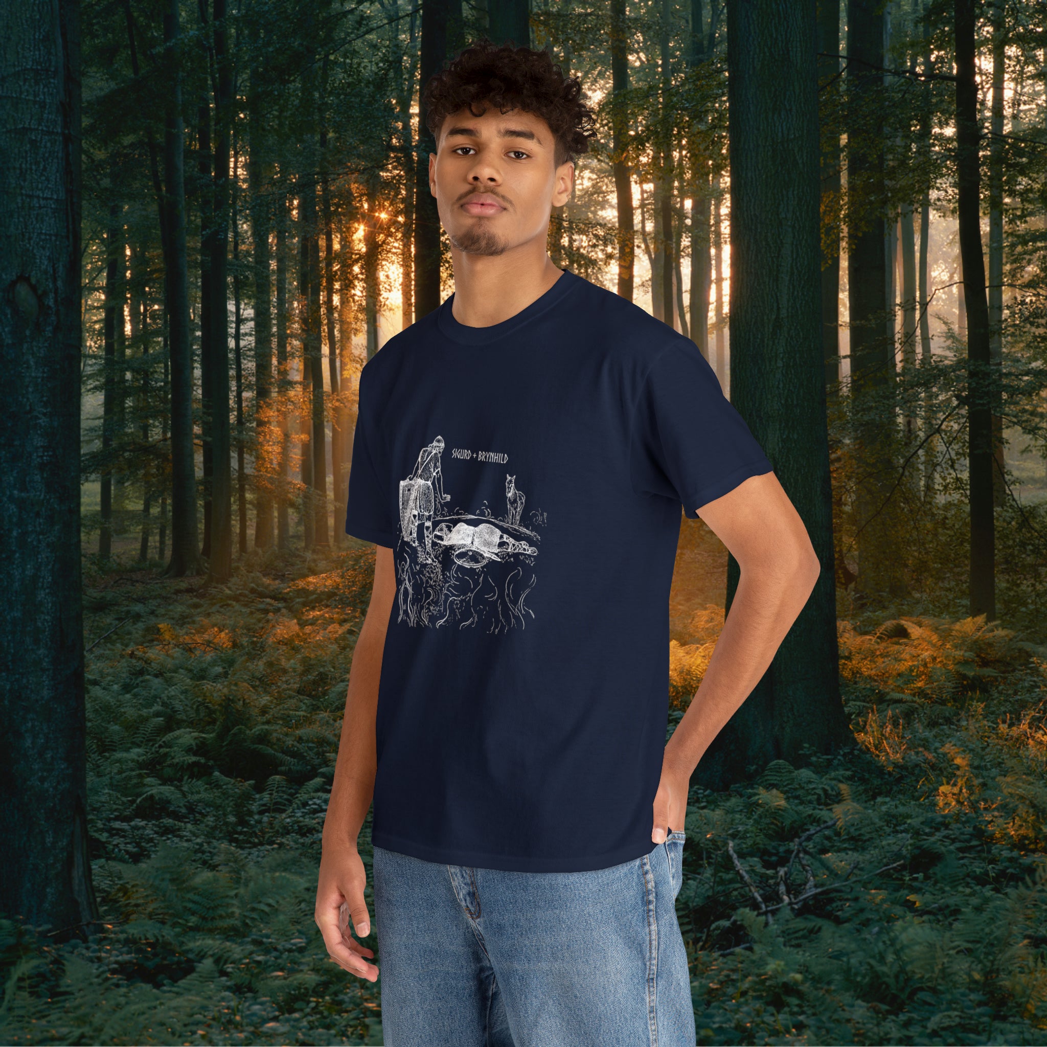 Sigurd + Brynhild Unisex Heavy Cotton Tee T-Shirt Printify