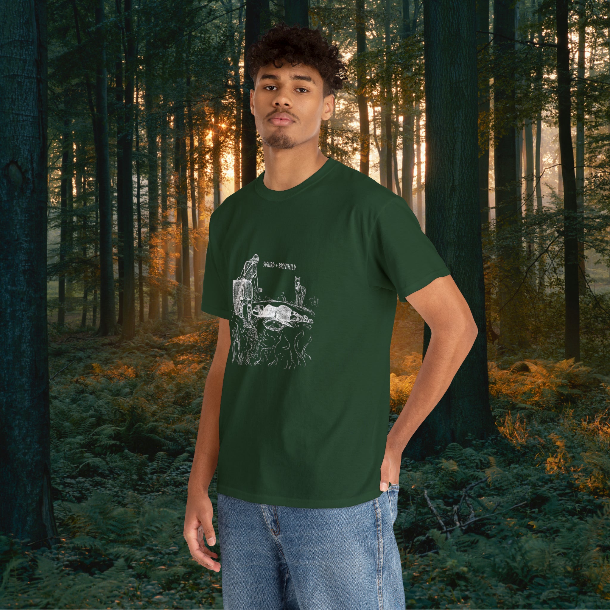 Sigurd + Brynhild Unisex Heavy Cotton Tee T-Shirt Printify