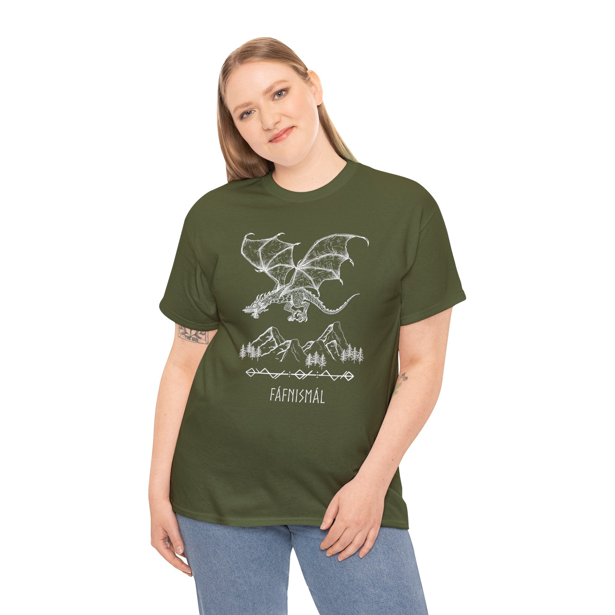 Fáfnismál Unisex Heavy Cotton Tee T-Shirt Printify
