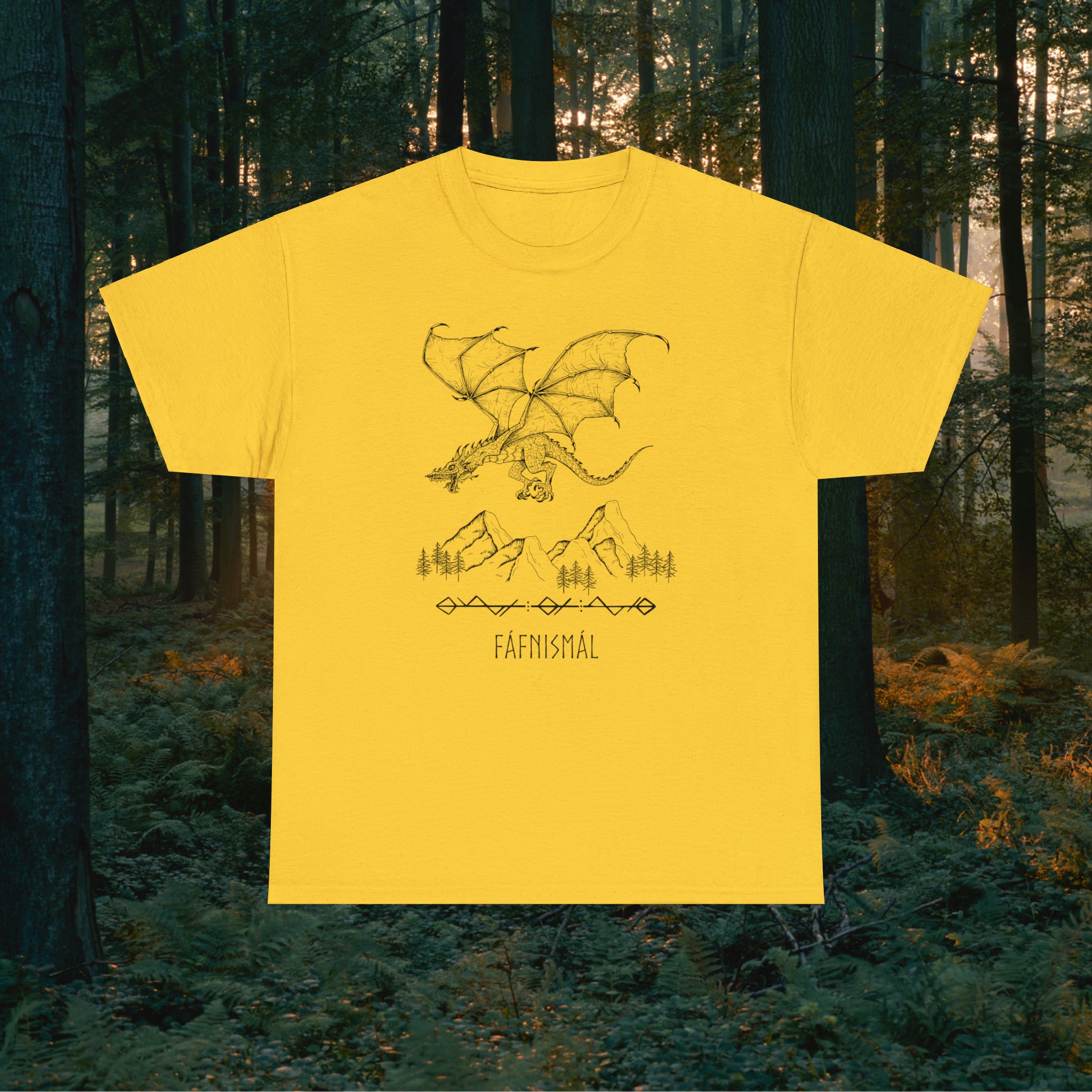 Fáfnismál Unisex Heavy Cotton Tee T-Shirt Printify Daisy S