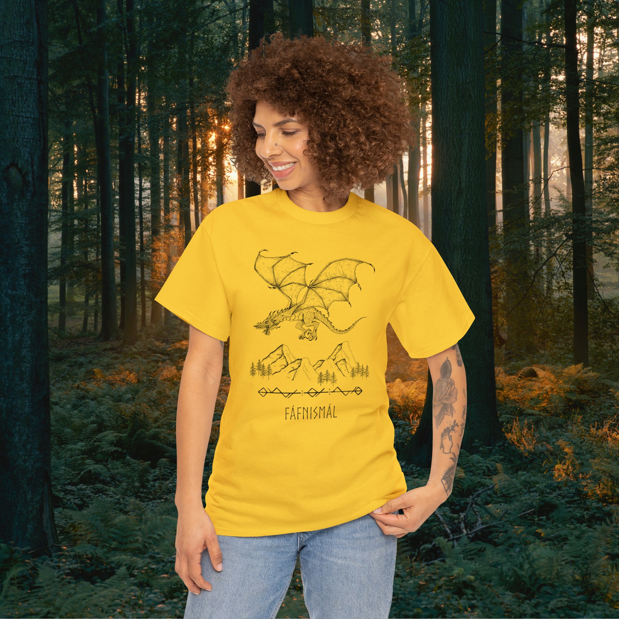 Fáfnismál Unisex Heavy Cotton Tee T-Shirt Printify