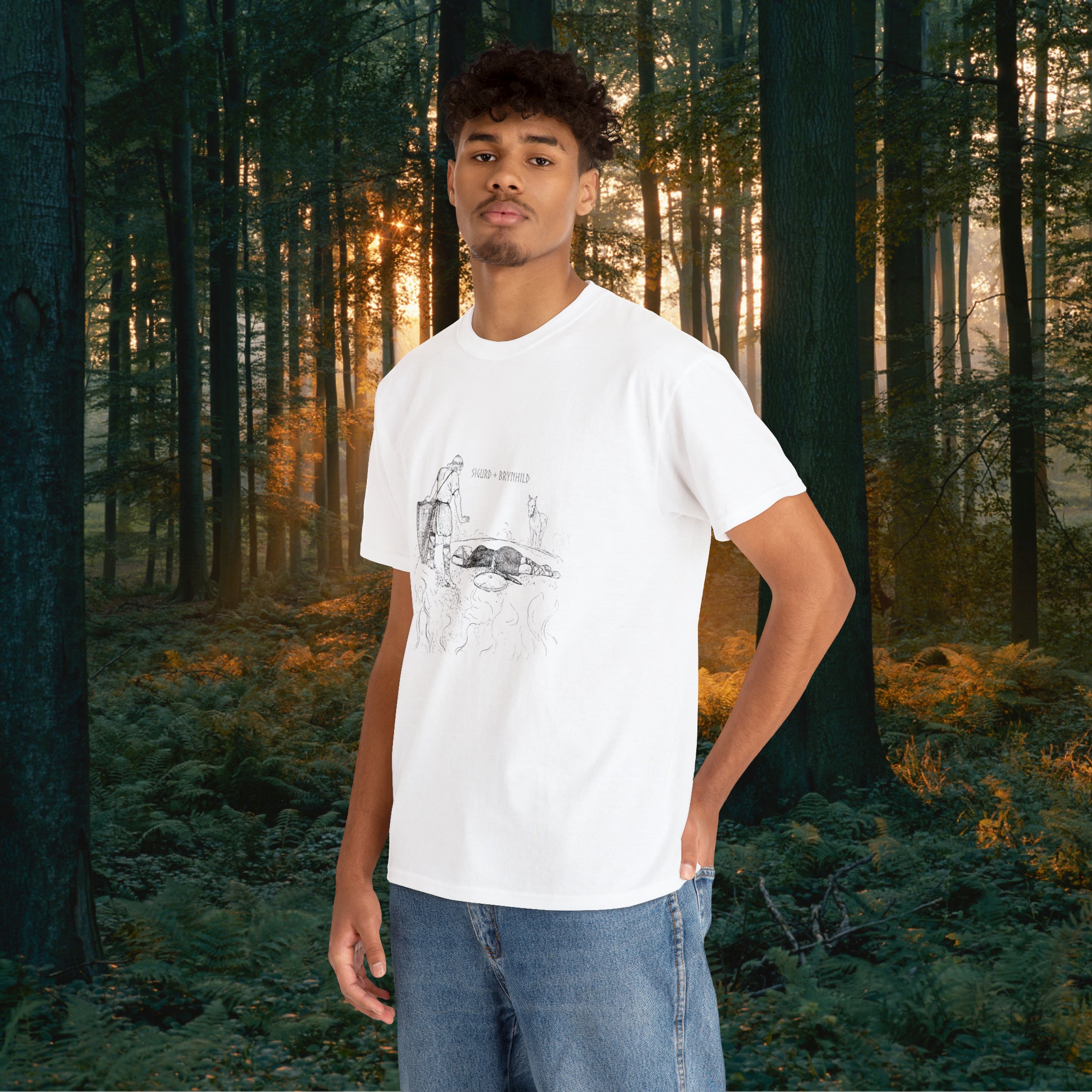 Sigurd + Brynhild Unisex Heavy Cotton Tee T-Shirt Printify