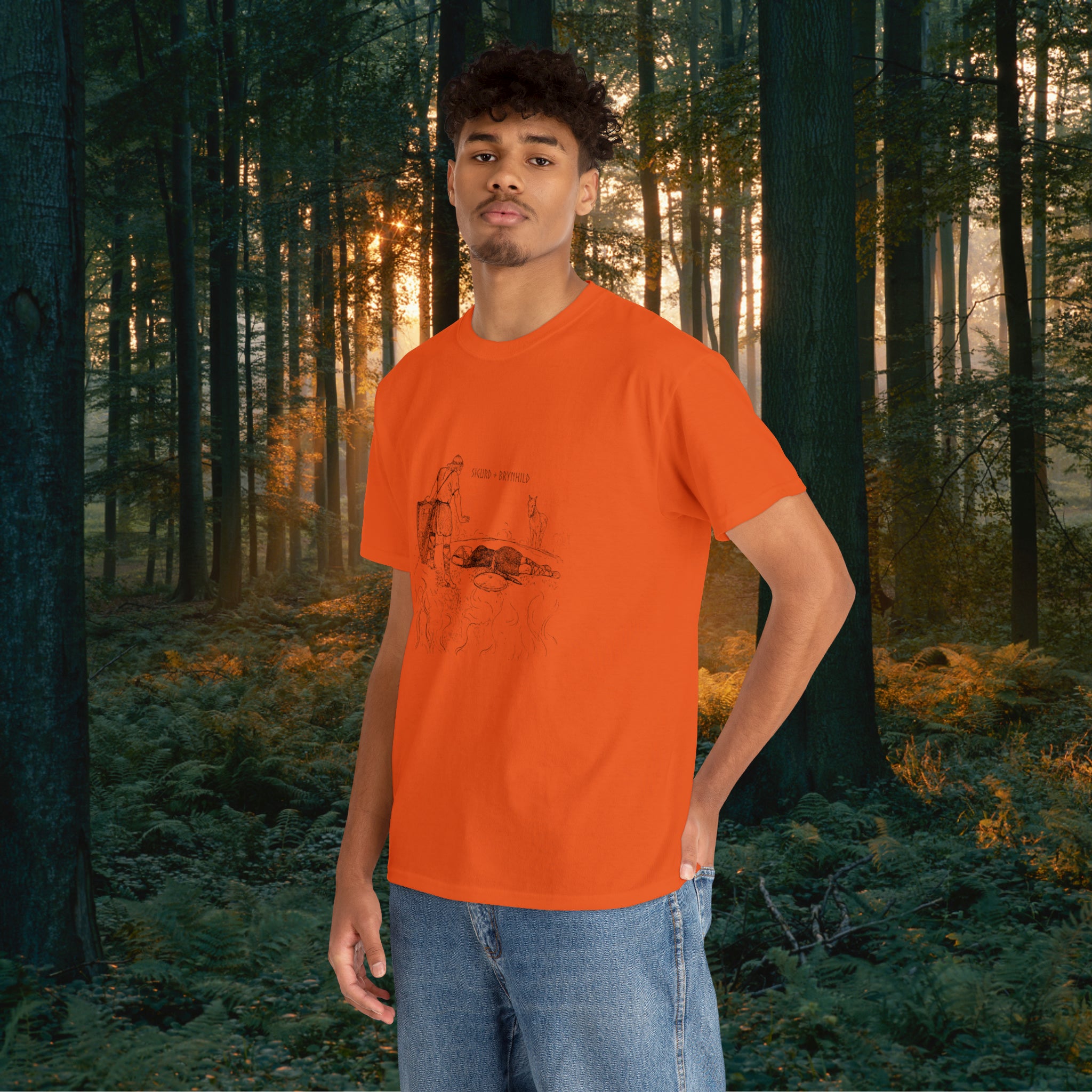 Sigurd + Brynhild Unisex Heavy Cotton Tee T-Shirt Printify