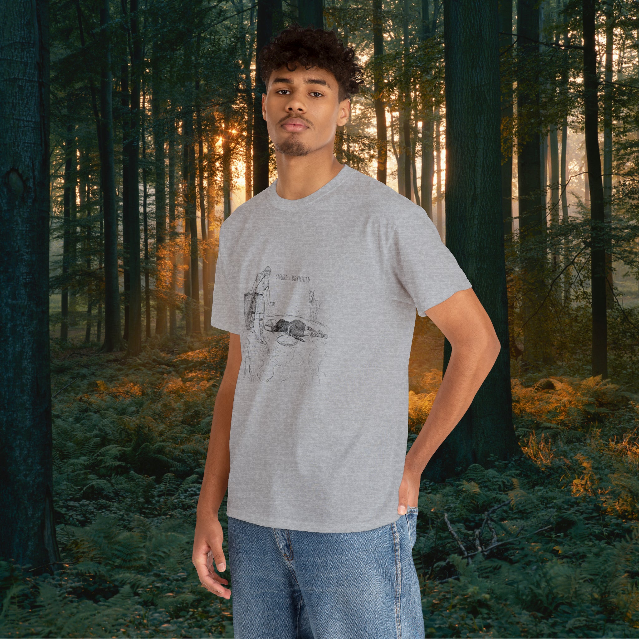 Sigurd + Brynhild Unisex Heavy Cotton Tee T-Shirt Printify