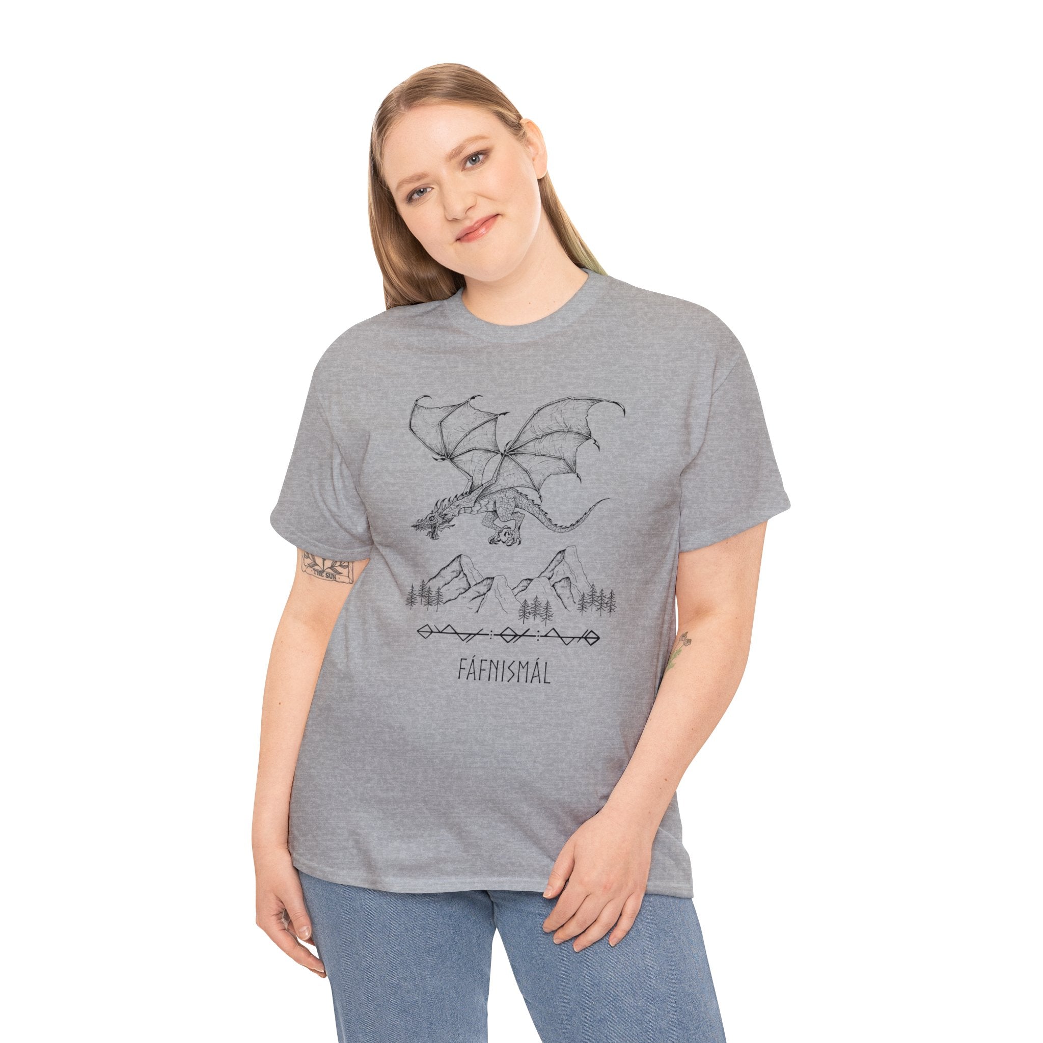 Fáfnismál Unisex Heavy Cotton Tee T-Shirt Printify