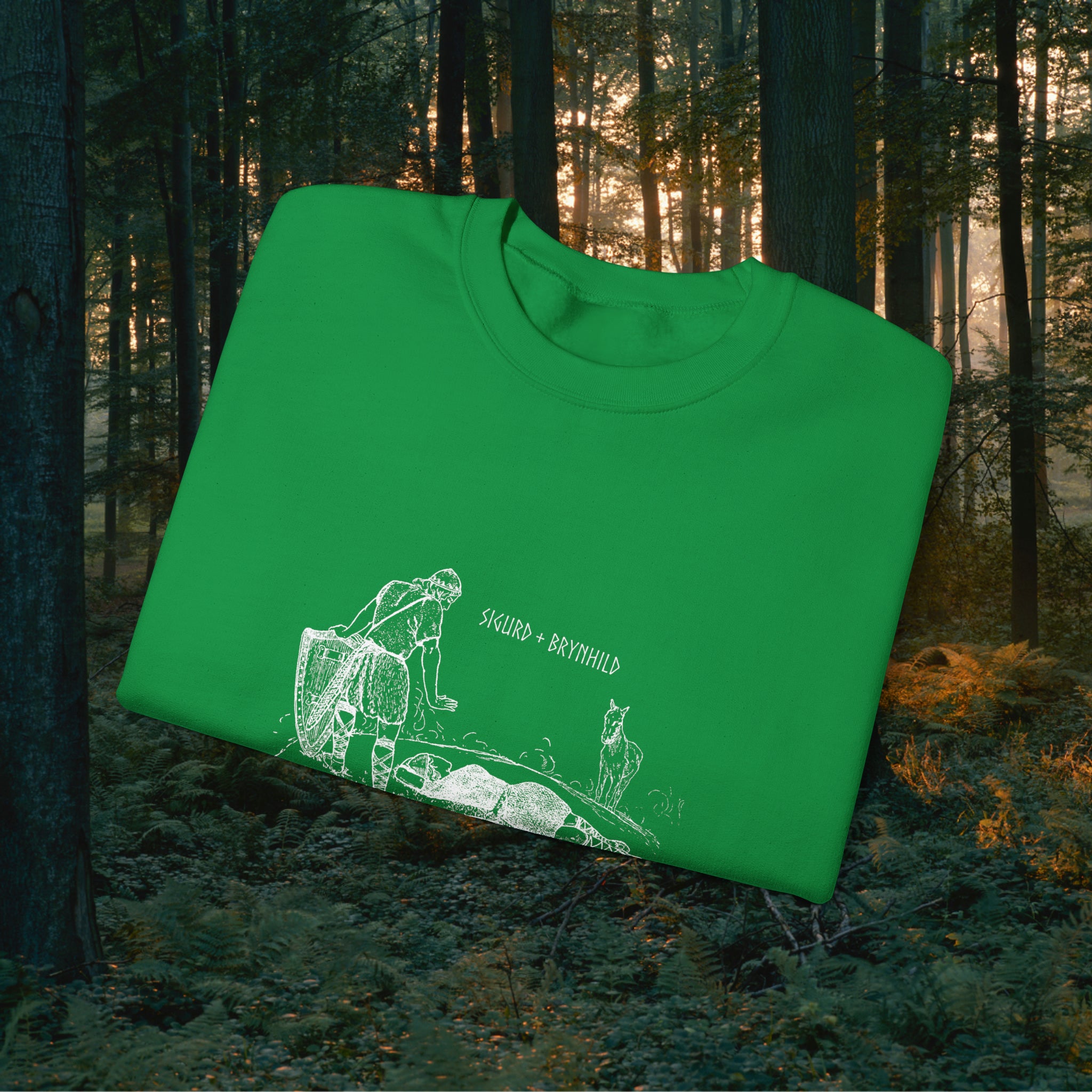 Sigurd + Brynhild Crewneck Unisex Sweatshirt Sweatshirt Printify