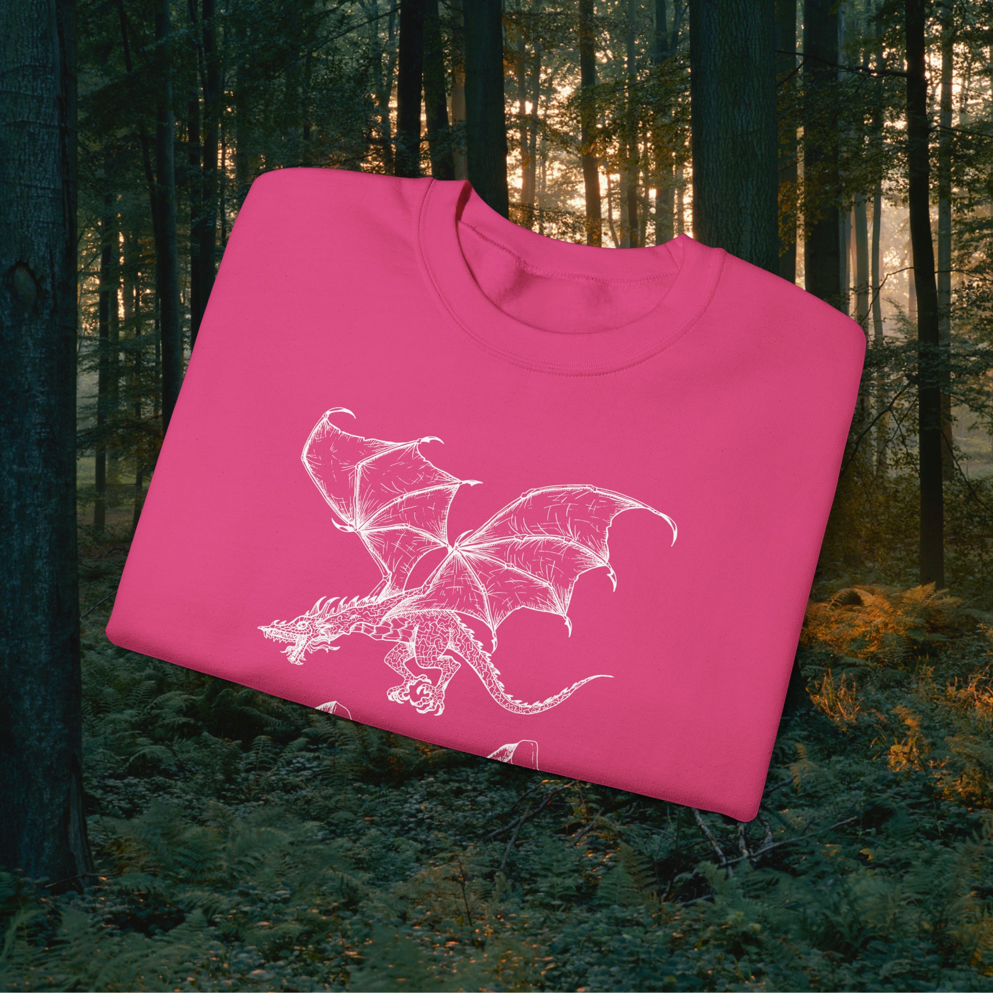 Fáfnismál Crewneck Unisex Sweatshirt Sweatshirt Printify