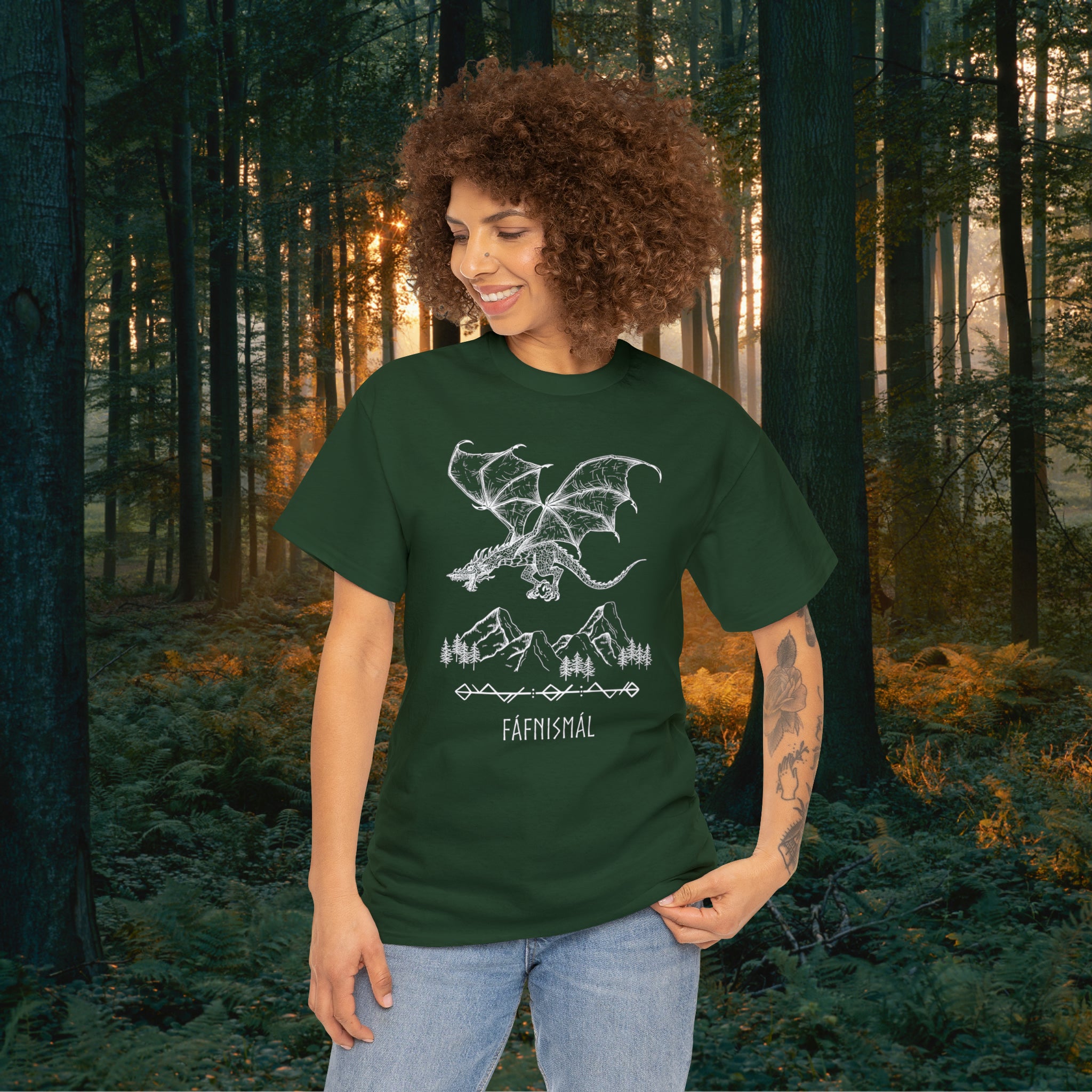 Fáfnismál Unisex Heavy Cotton Tee T-Shirt Printify