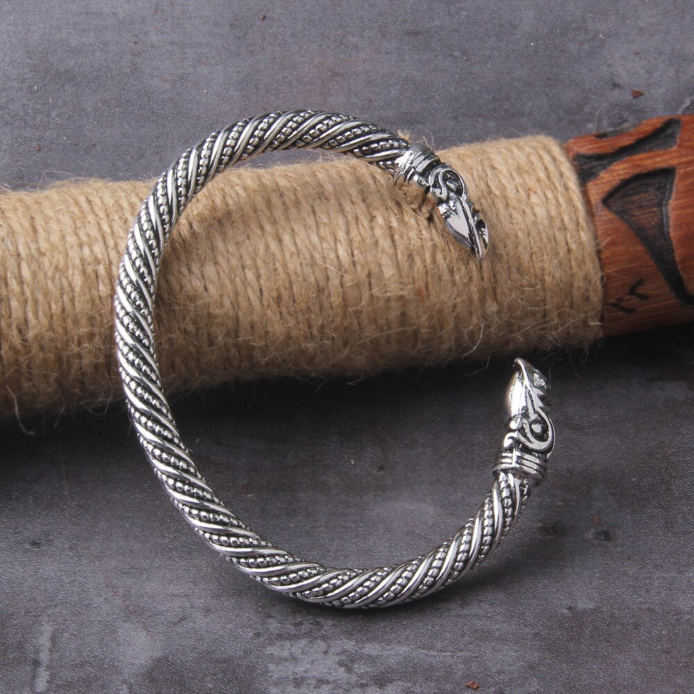 Huginn & Muninn Bangle Arm Ring 0 The Pagan Trader