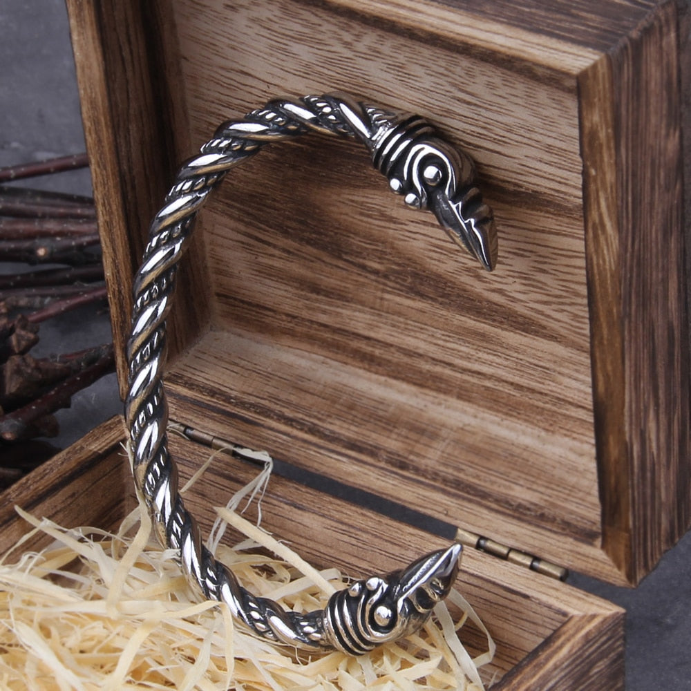 Hrafnheimr - Viking Raven Oath Ring 0 The Pagan Trader Style 1 18cm (Adjustable)