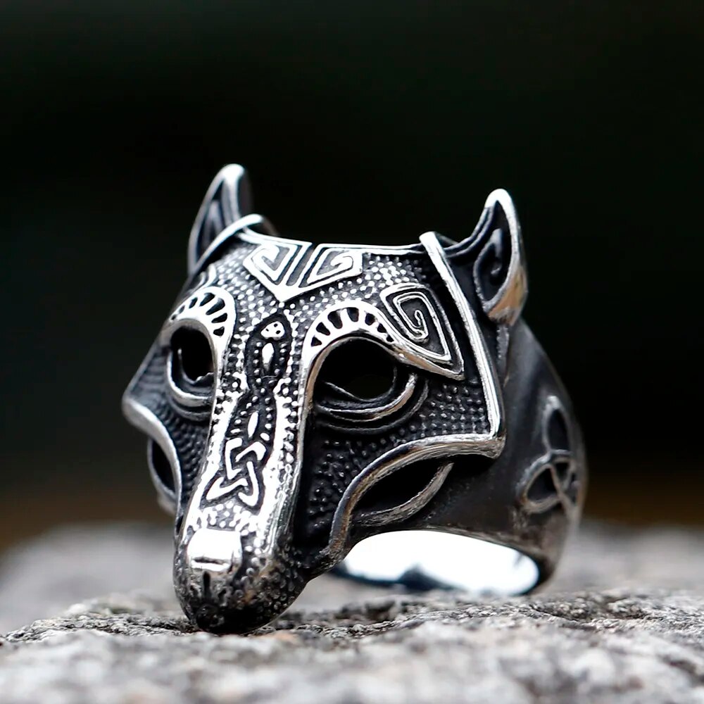 Fenrir's Oath - Old Norse Mythology Wolf Ring The Pagan Trader
