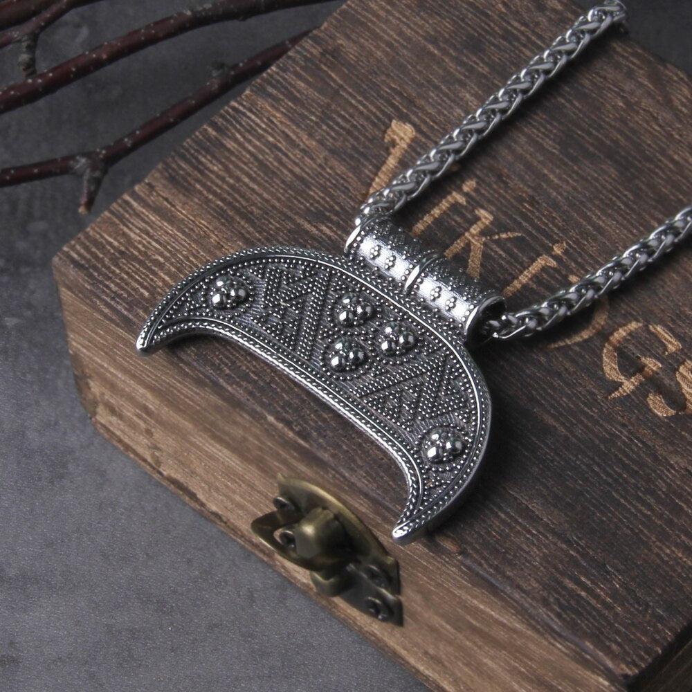 Celtic Lunula Pendant - Old Norse & Irish Crescent Moon Amulet 0 The Pagan Trader