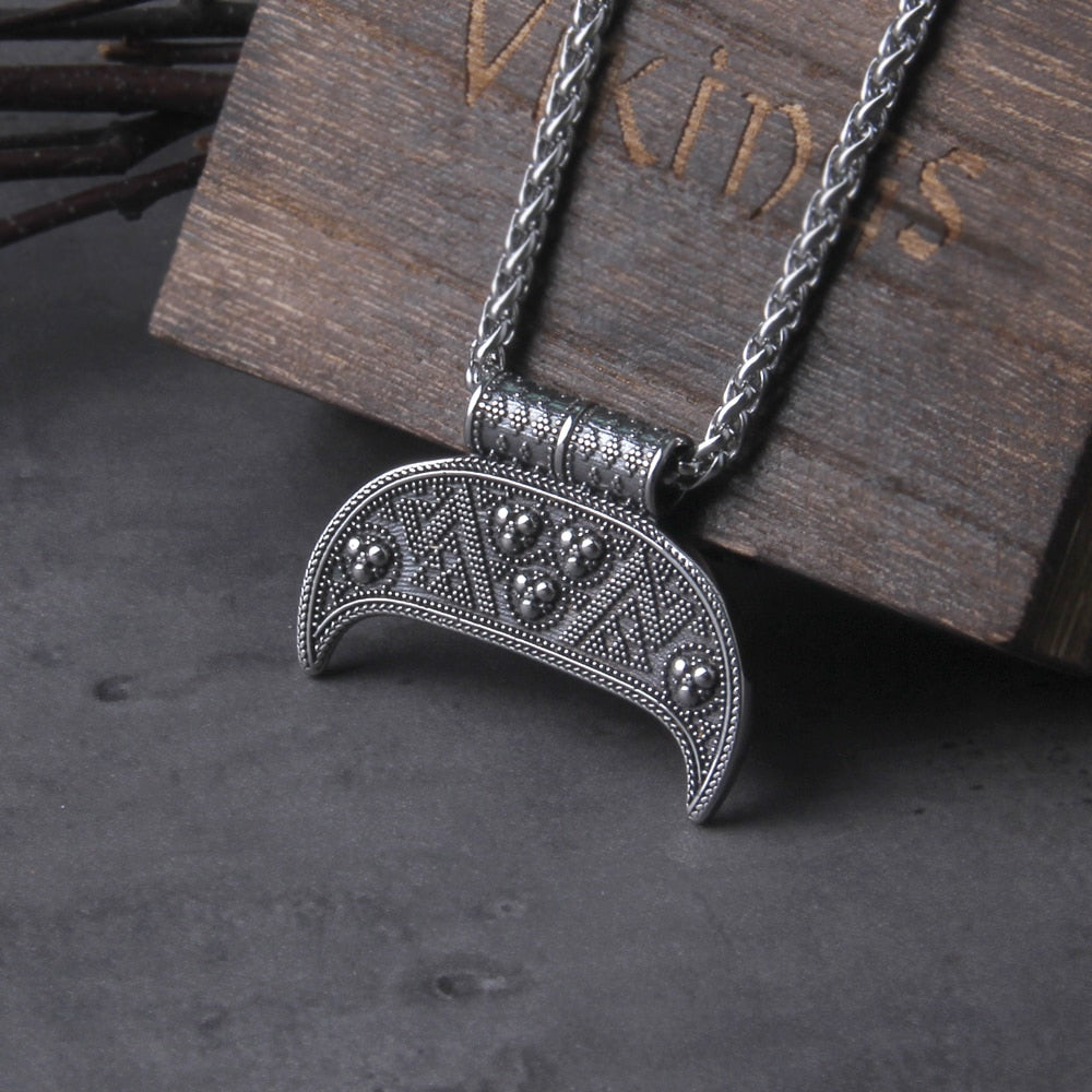 Celtic Lunula Pendant - Old Norse & Irish Crescent Moon Amulet 0 The Pagan Trader