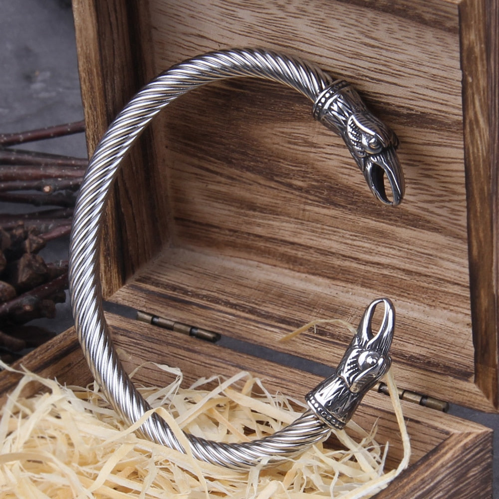 Hrafnbróðir - Viking Raven Arm Ring 0 The Pagan Trader