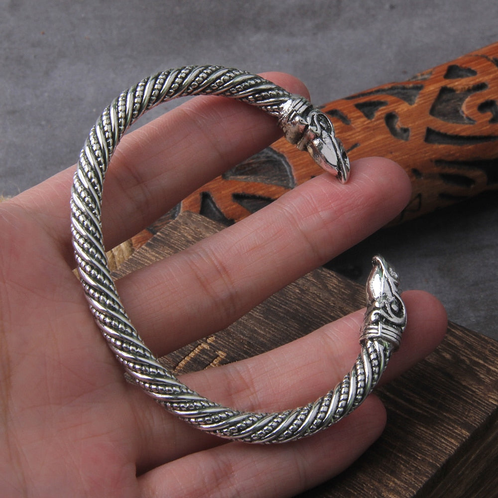 Huginn & Muninn Bangle Arm Ring 0 The Pagan Trader