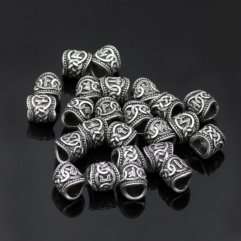24pcs Norse Elder Futhark Rune Web of Wyrd Bead Set The Pagan Trader