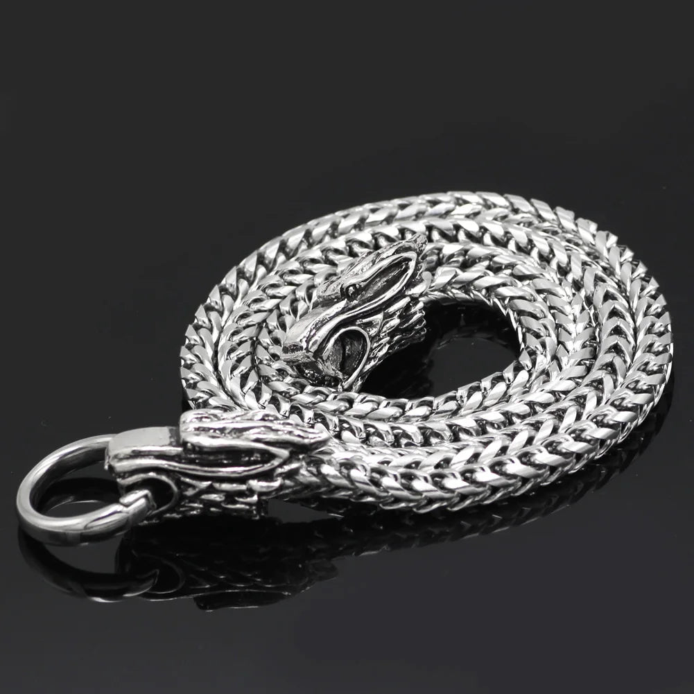 Serpent Clasp Mjölnir Sleek Split Ring Amulet The Pagan Trader