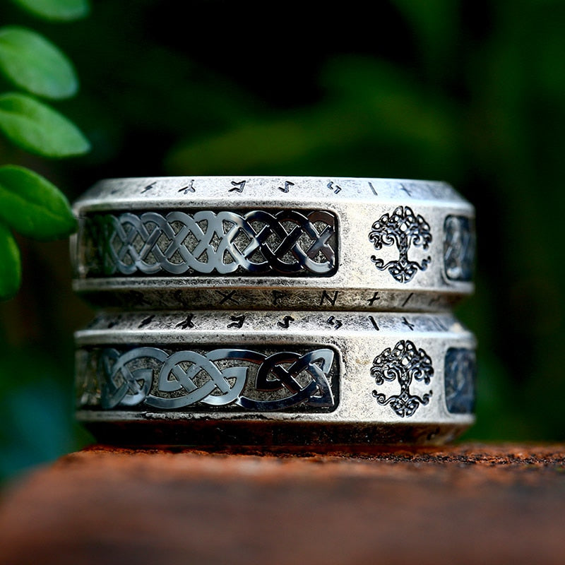 Celtic Knot & Rune Yggdrasil Rings 0 The Pagan Trader