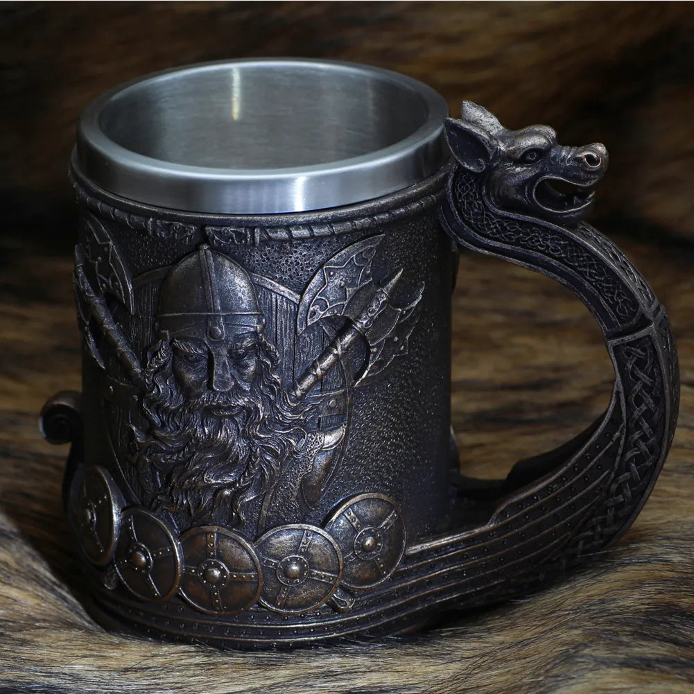 The Drakkar Warship - Viking Tankard The Pagan Trader