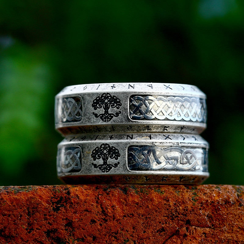 Celtic Knot & Rune Yggdrasil Rings 0 The Pagan Trader