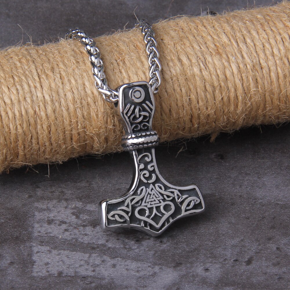 Celtic Weave Valknut Mjölnir Amulet 0 The Pagan Trader