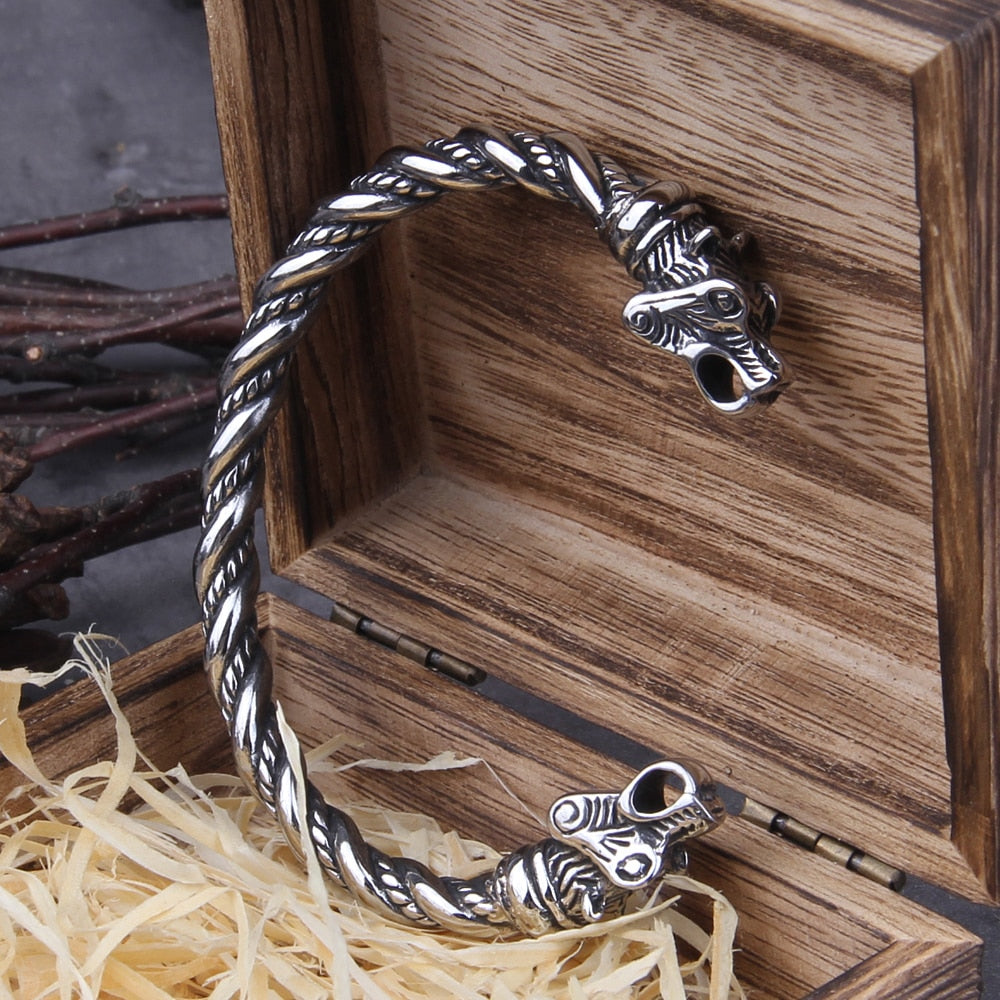 Björneið Arm Ring - Old Norse Bear Viking Oath Ring Torc Bracelet 0 The Pagan Trader Style 1 18cm