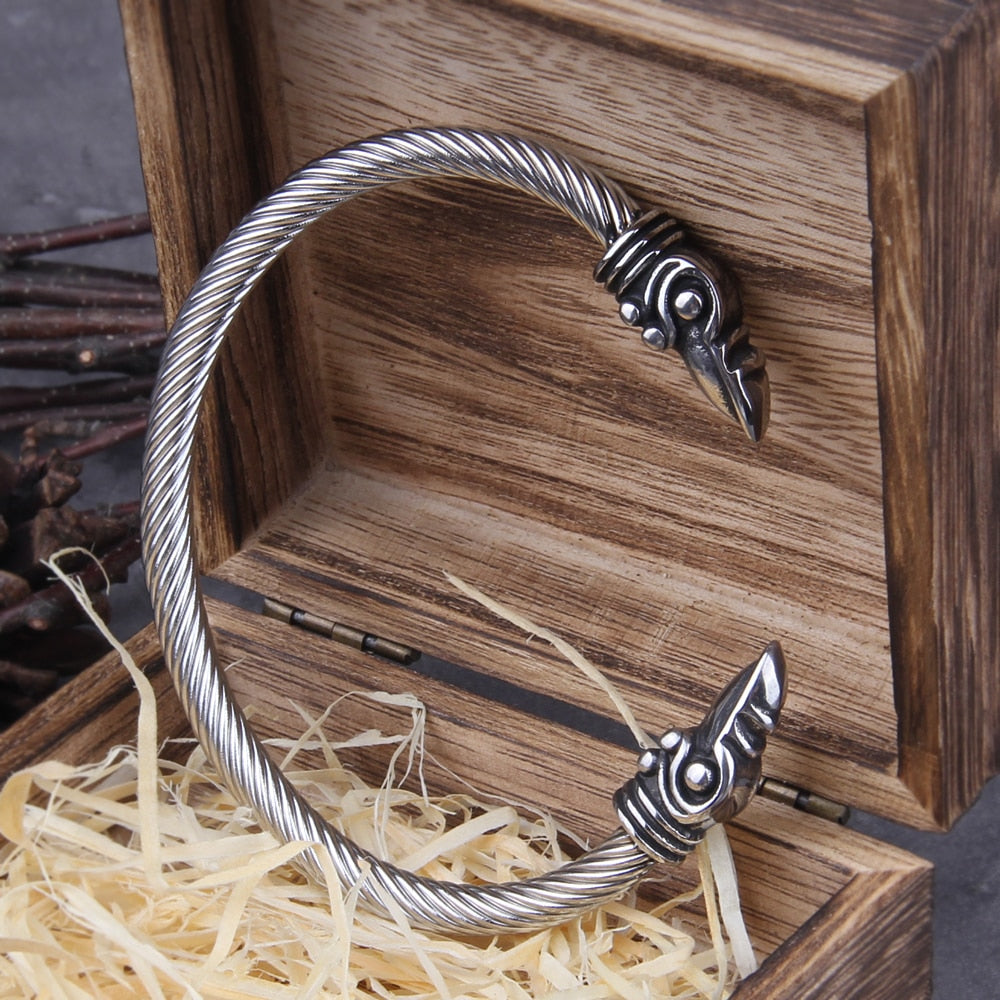 Hrafnheimr - Viking Raven Oath Ring 0 The Pagan Trader Style 3 18cm (Adjustable)