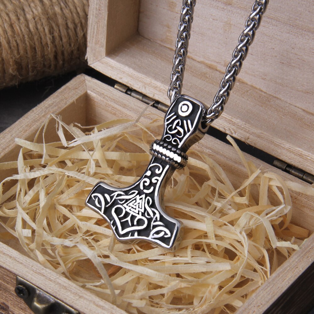 Celtic Weave Valknut Mjölnir Amulet 0 The Pagan Trader
