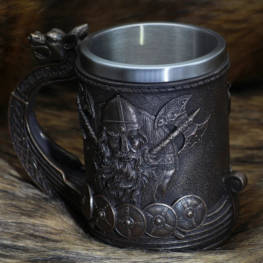 The Drakkar Warship - Viking Tankard The Pagan Trader