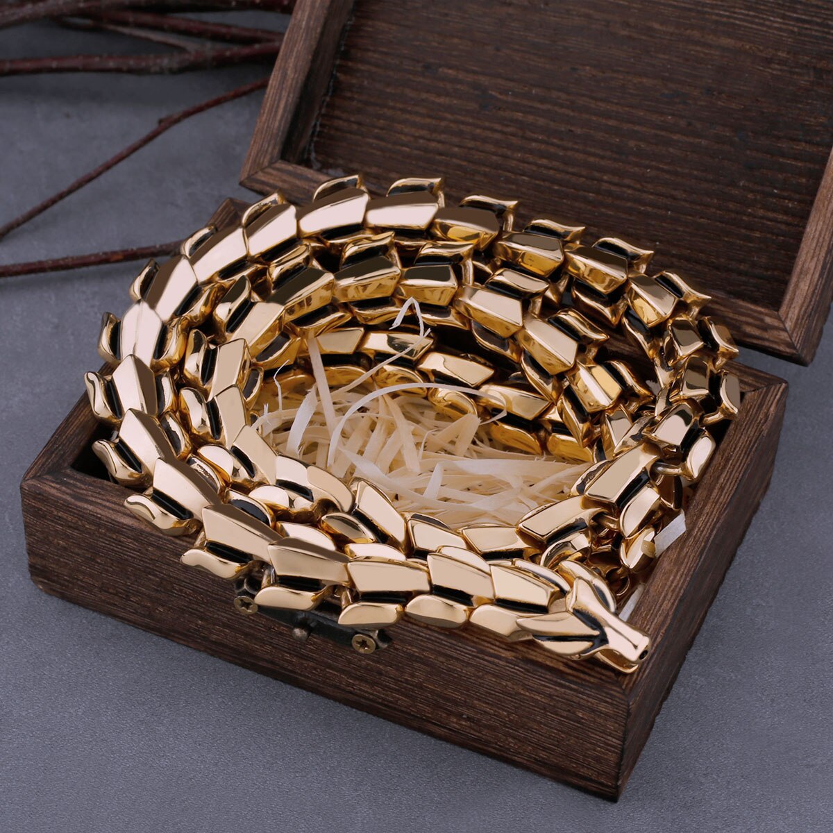 Midgard Serpent Necklace 0 My Store Gold 50cm