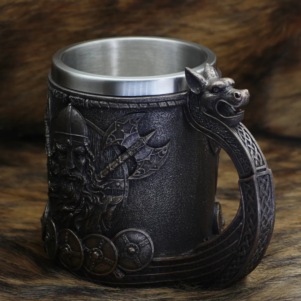 The Drakkar Warship - Viking Tankard The Pagan Trader
