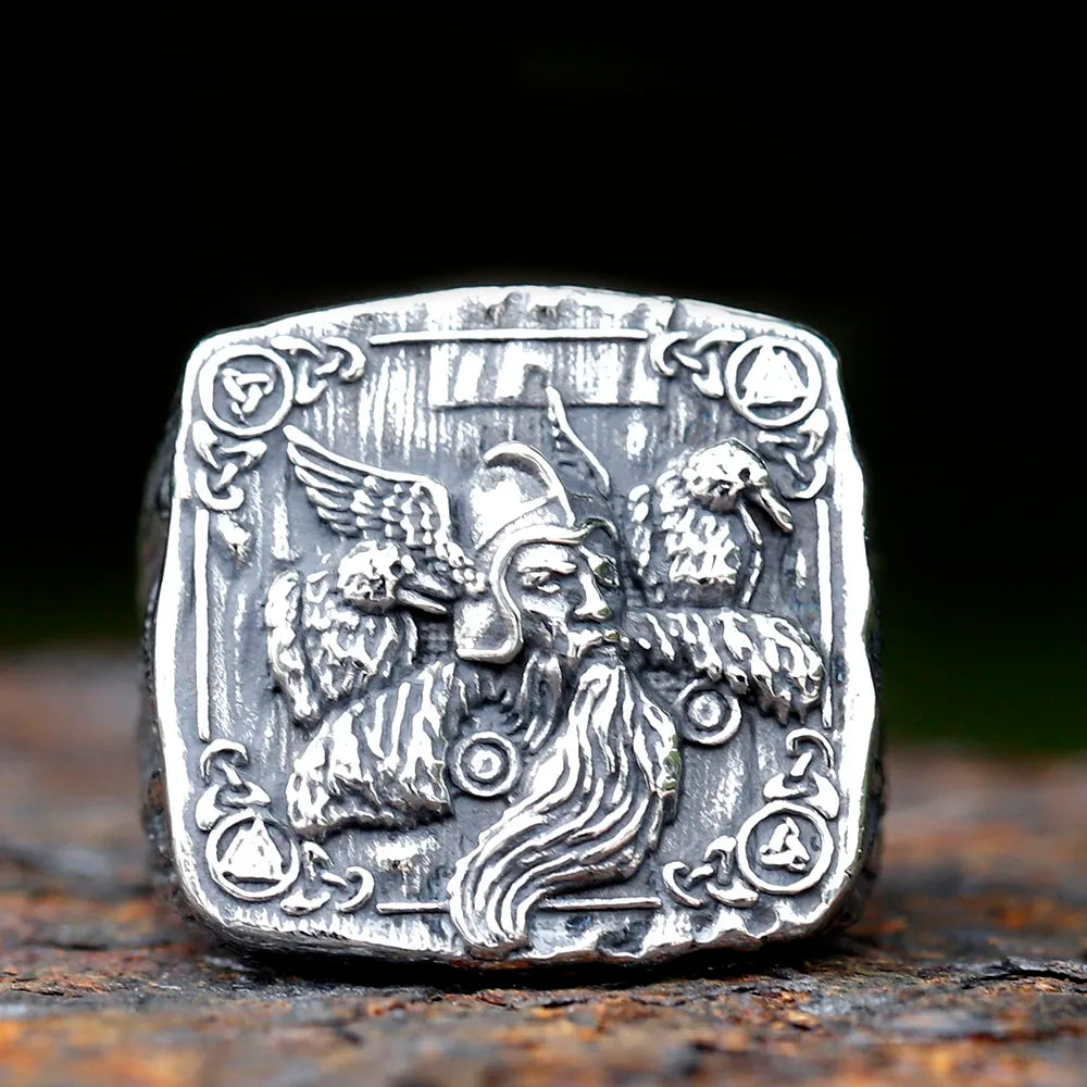 The Raven King: Odin, Valknut, and Triskele Ring
