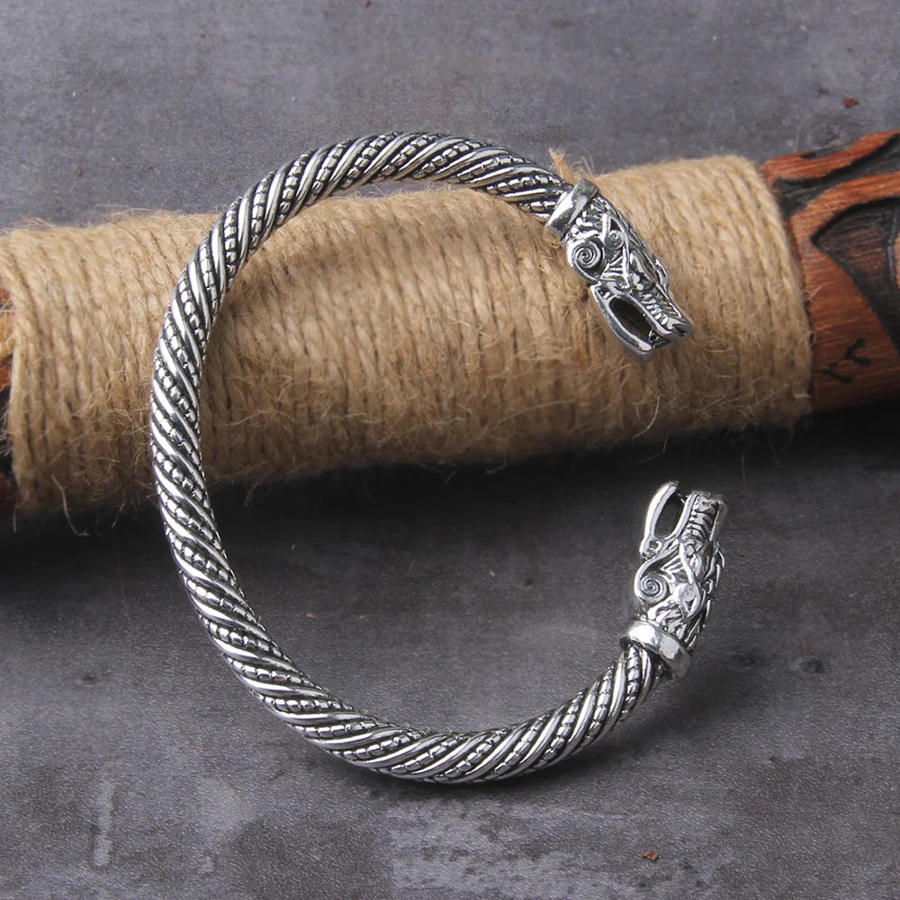 Ormeitr - Serpent Dragon Viking Bangle Arm Ring The Pagan Trader