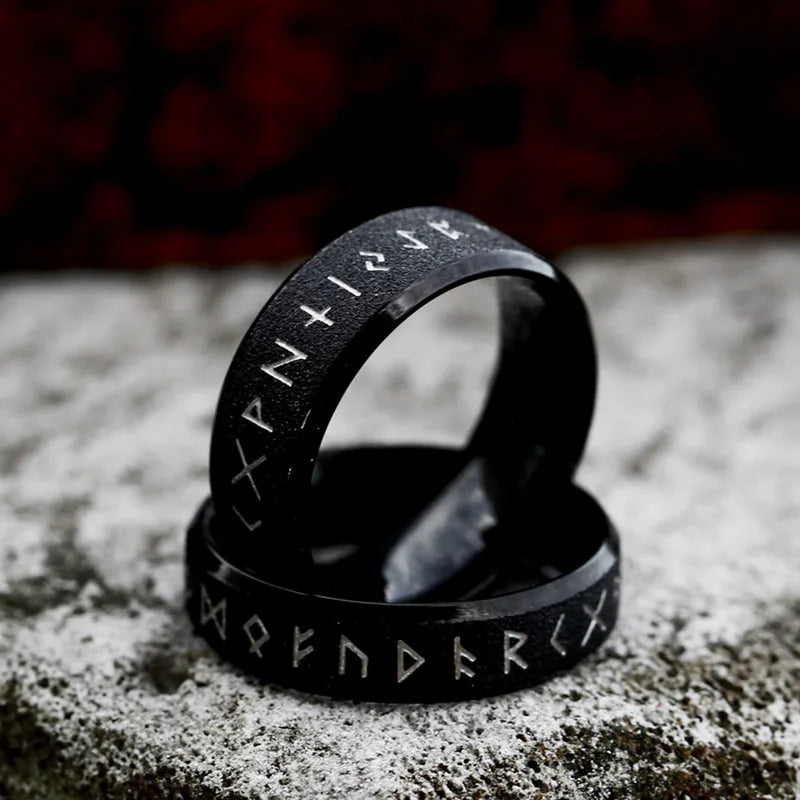 Minimalist Elder Futhark Rune Norse VIking Rings The Pagan Trader