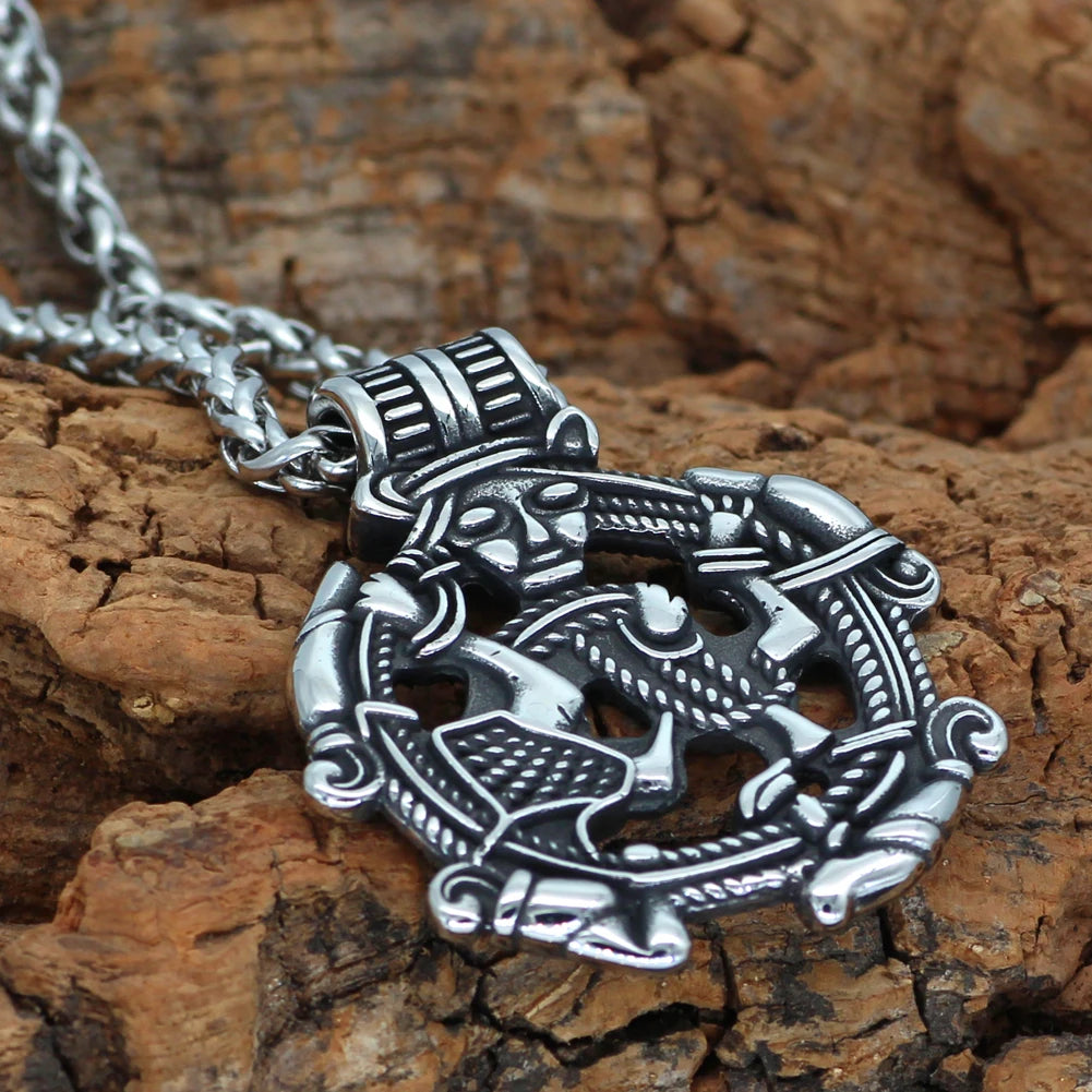 Borre Art Pagan Loki Necklace Amulet The Pagan Trader