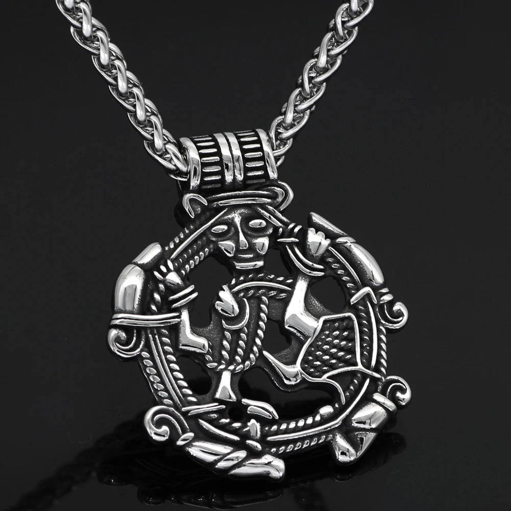 Borre Art Pagan Loki Necklace Amulet The Pagan Trader