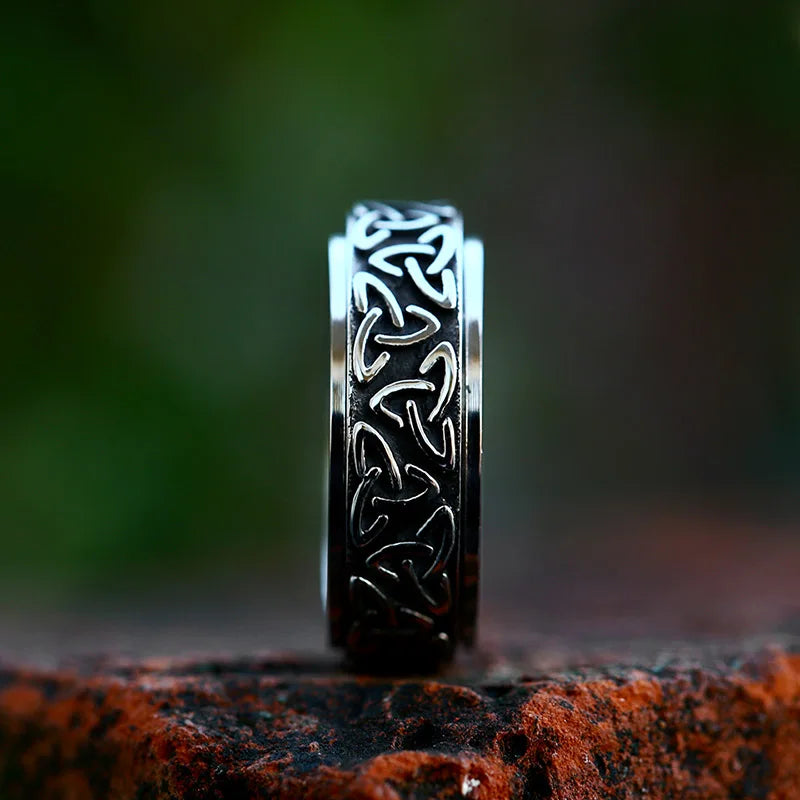 Celtic Triquetra Fidget Spinner Ring The Pagan Trader